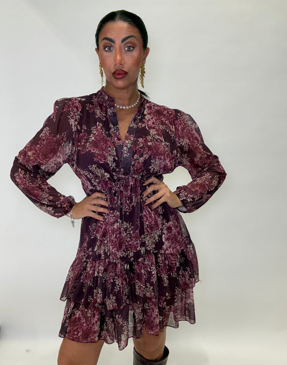 DRESS PEONIA (910991bordeaux)