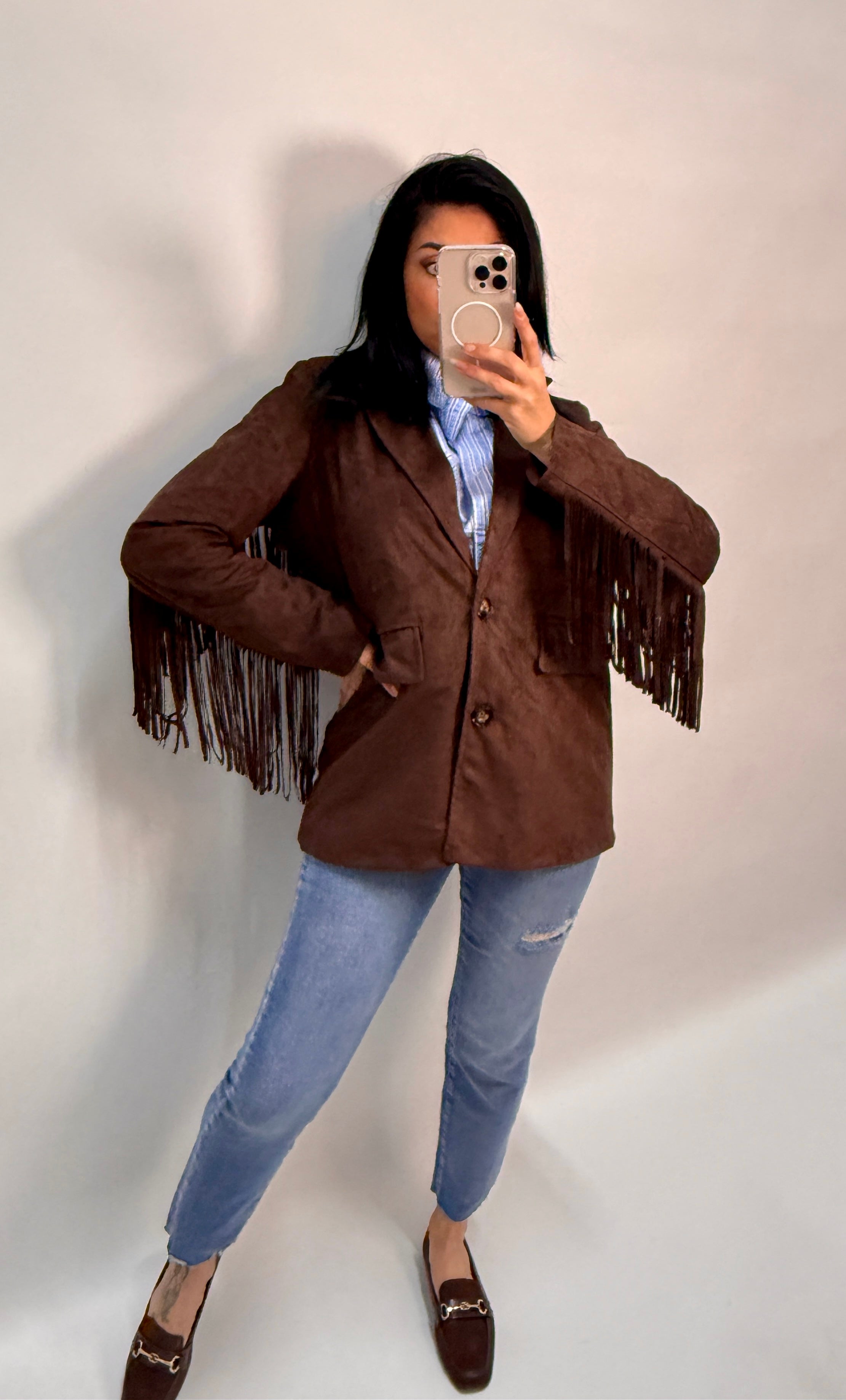 GIACCA DALLAS FRINGE(DA-1083)