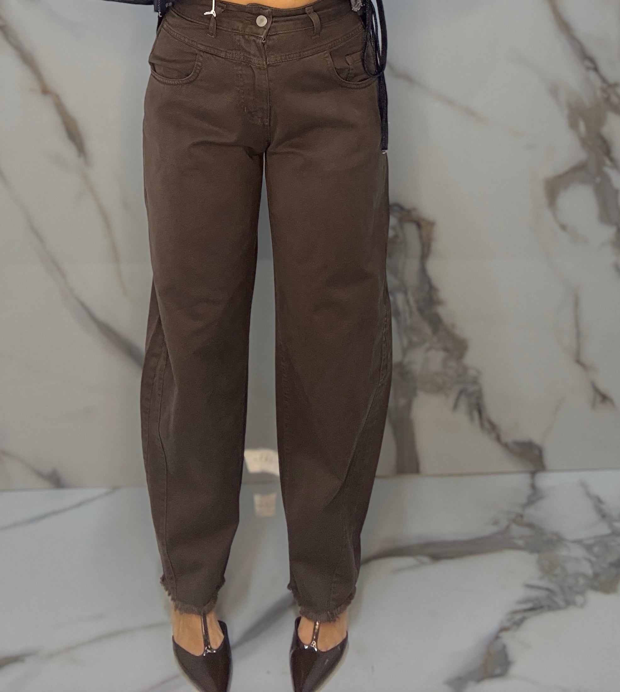 DENIM BALLOON  MOKA(FP25229)
