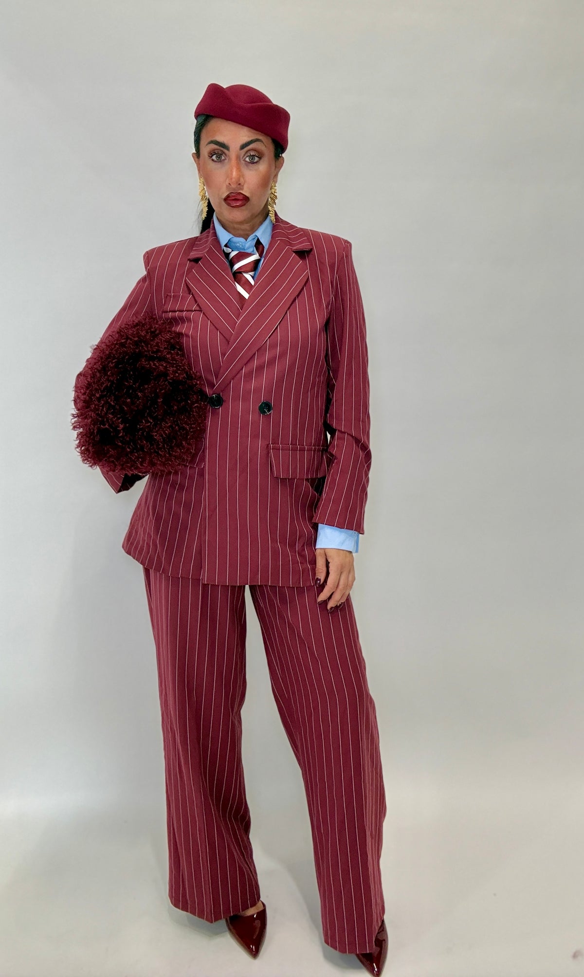 TAILLEUR ANITA (M11190bordeaux)