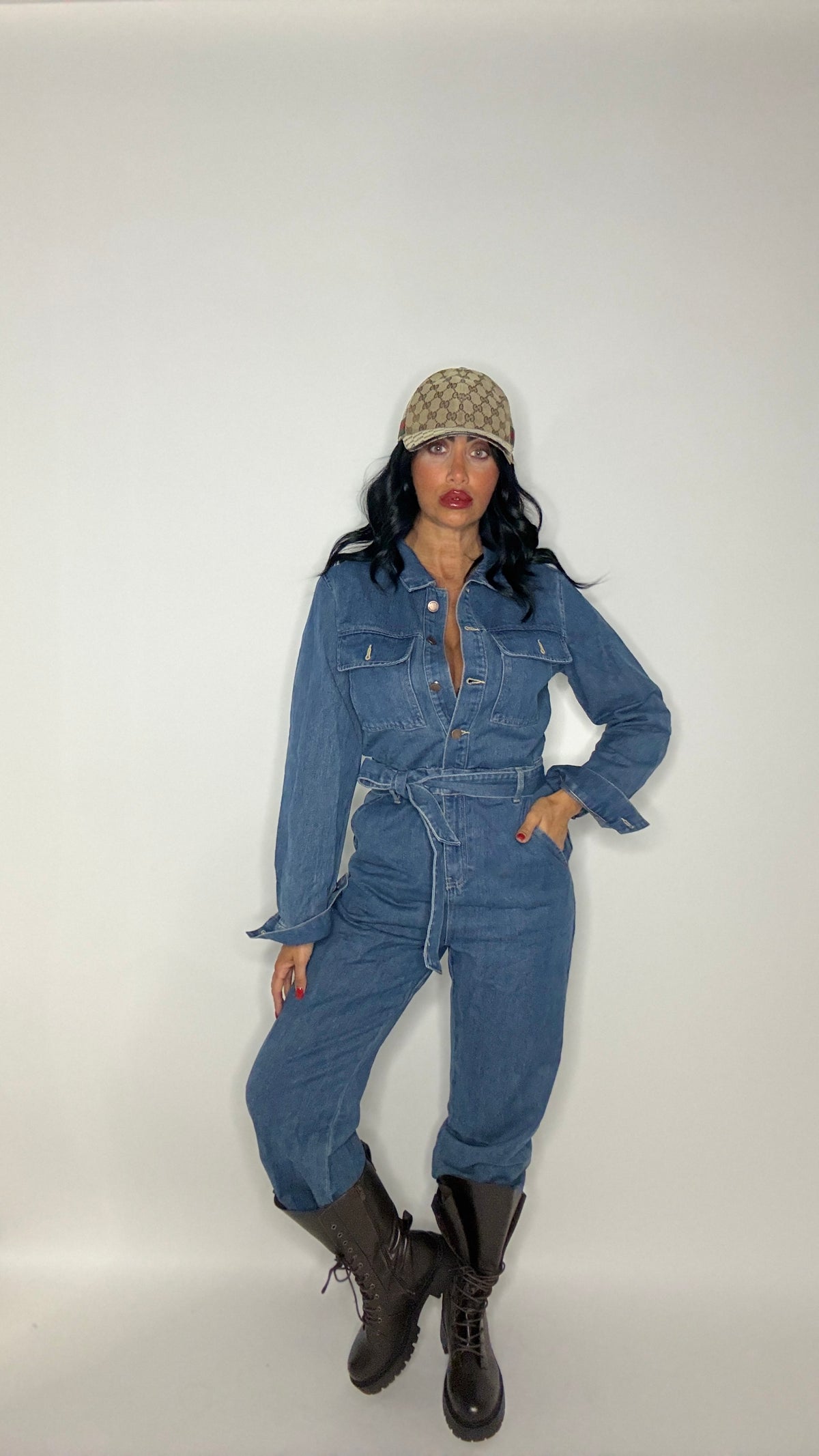 JUMPSUIT TUSCAN BLUE (M0239)