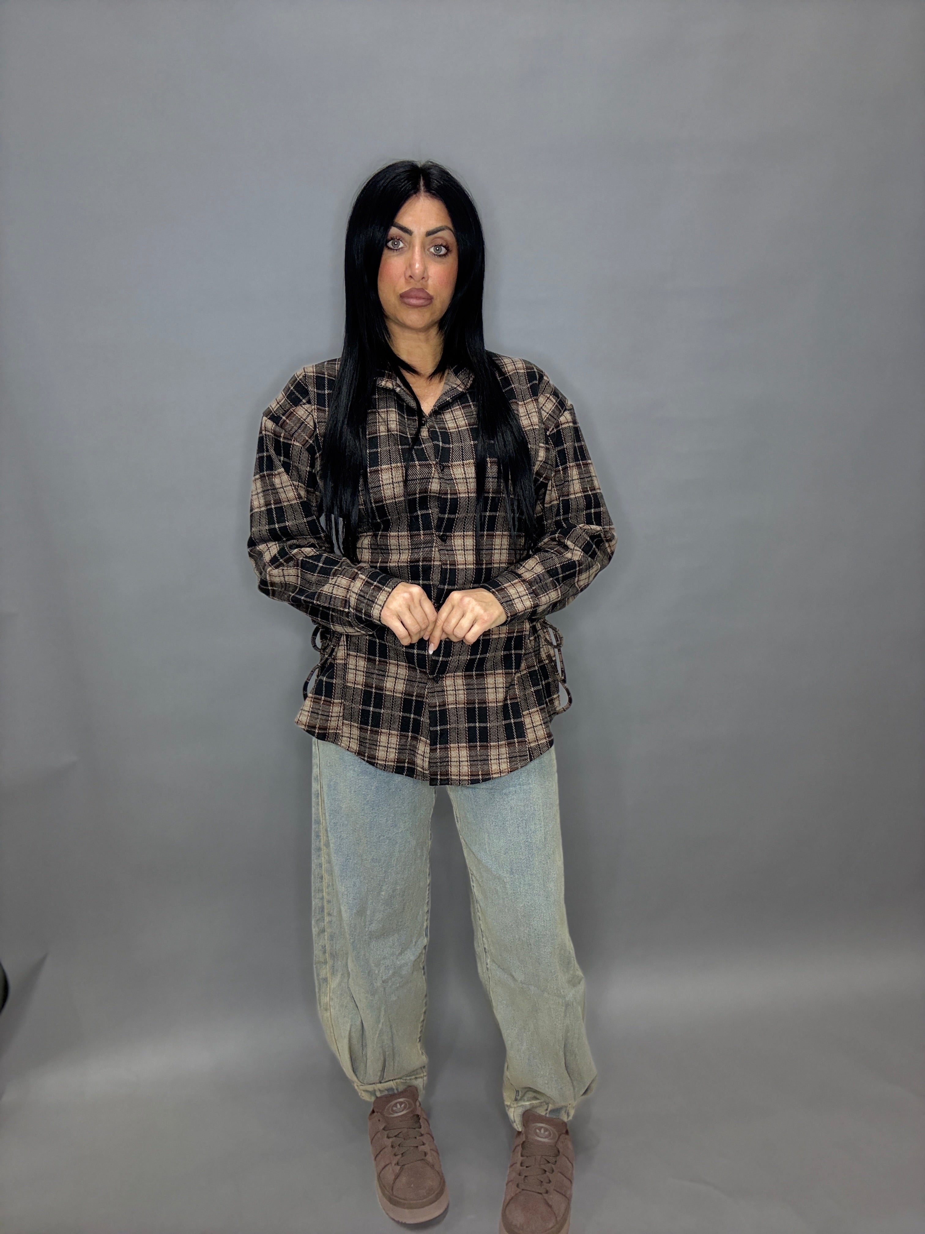 CAMICIA LACE PLAID (A167-2)