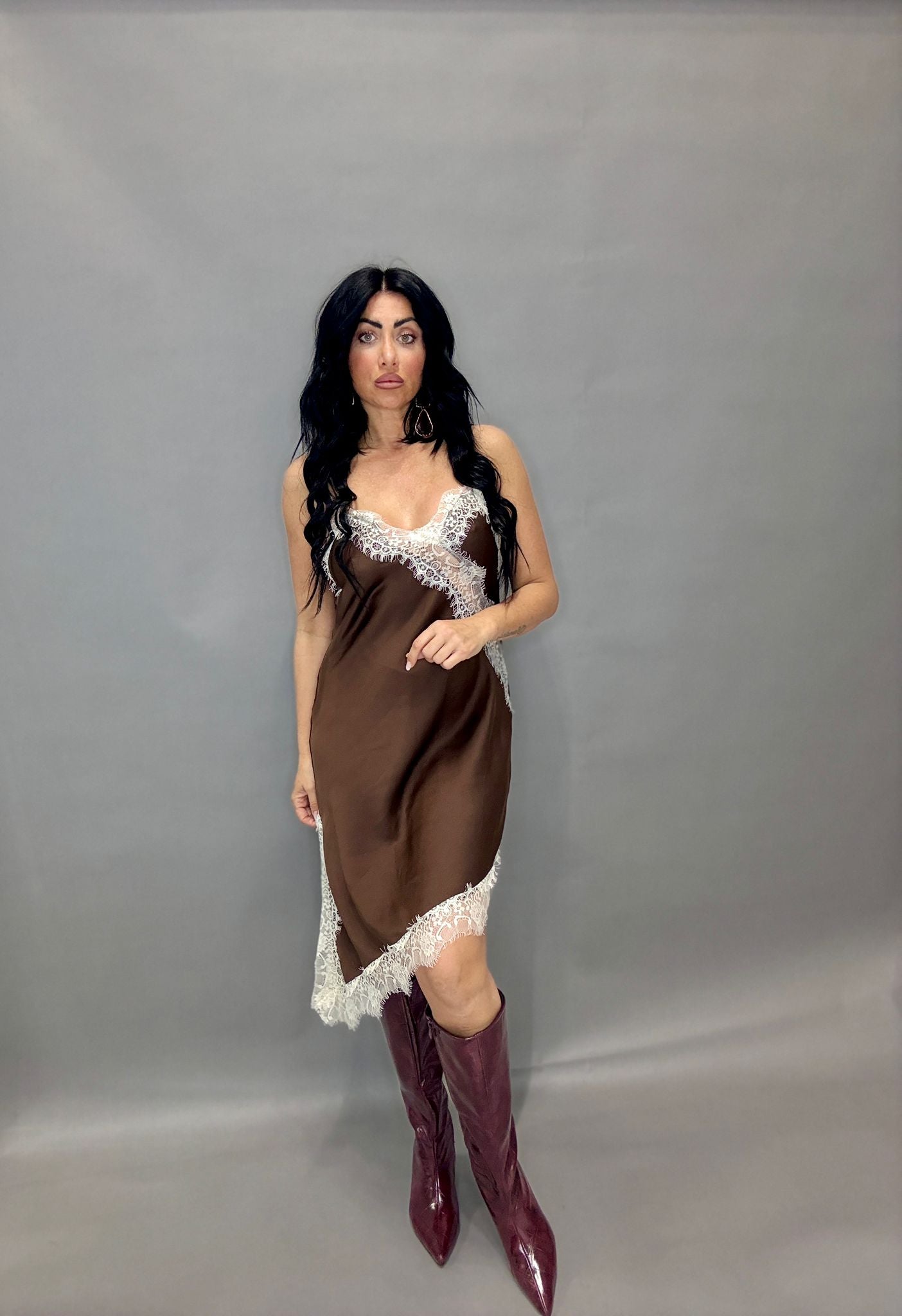 DRESS IN SATIN MOTEL (27795)