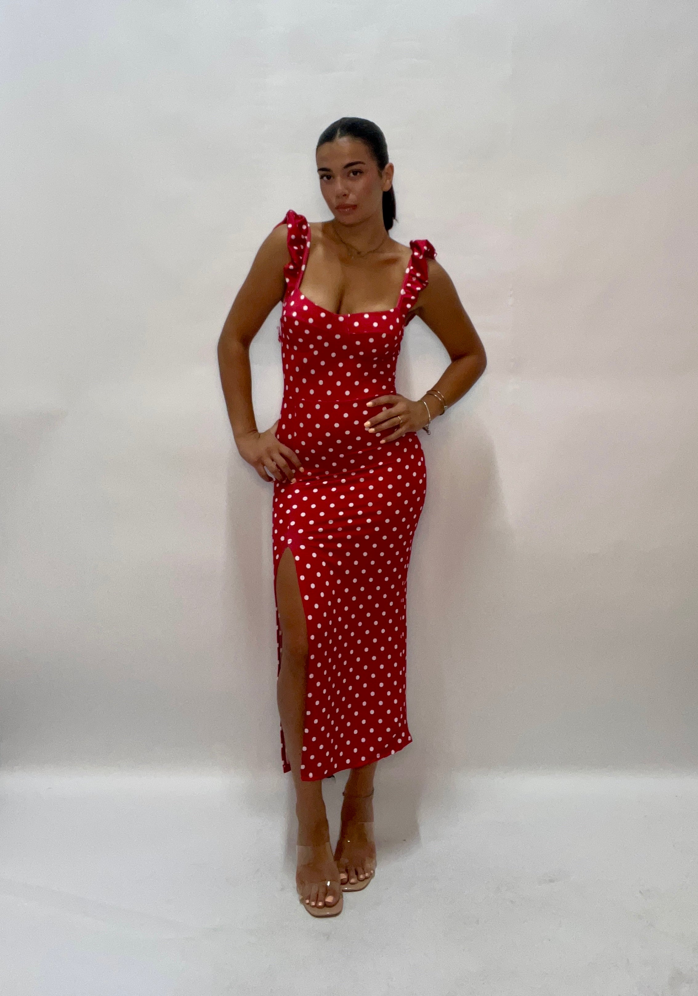 DRESS POIS RED (23745)