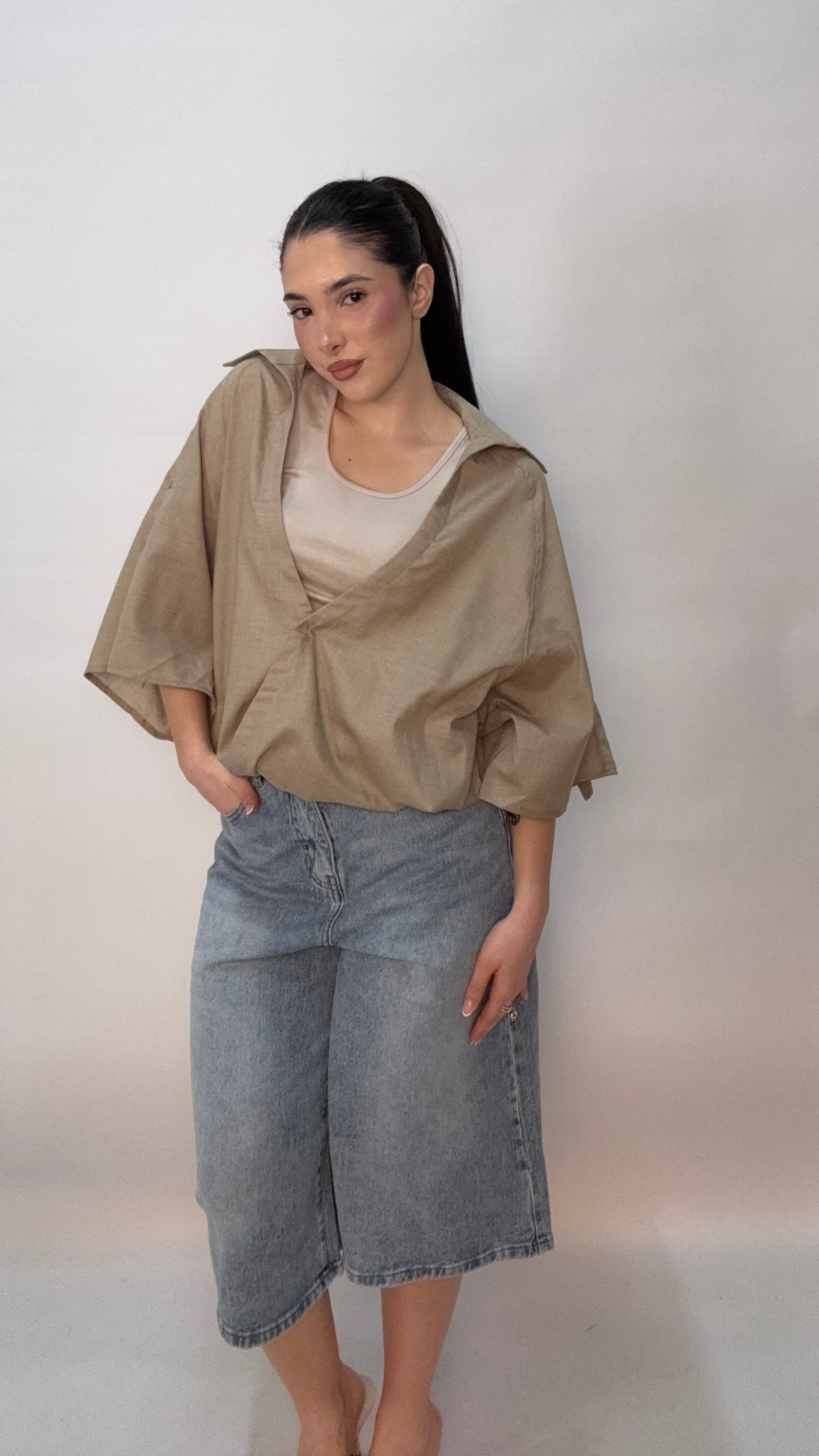 CAMICIA CON TOP (mfs16235)