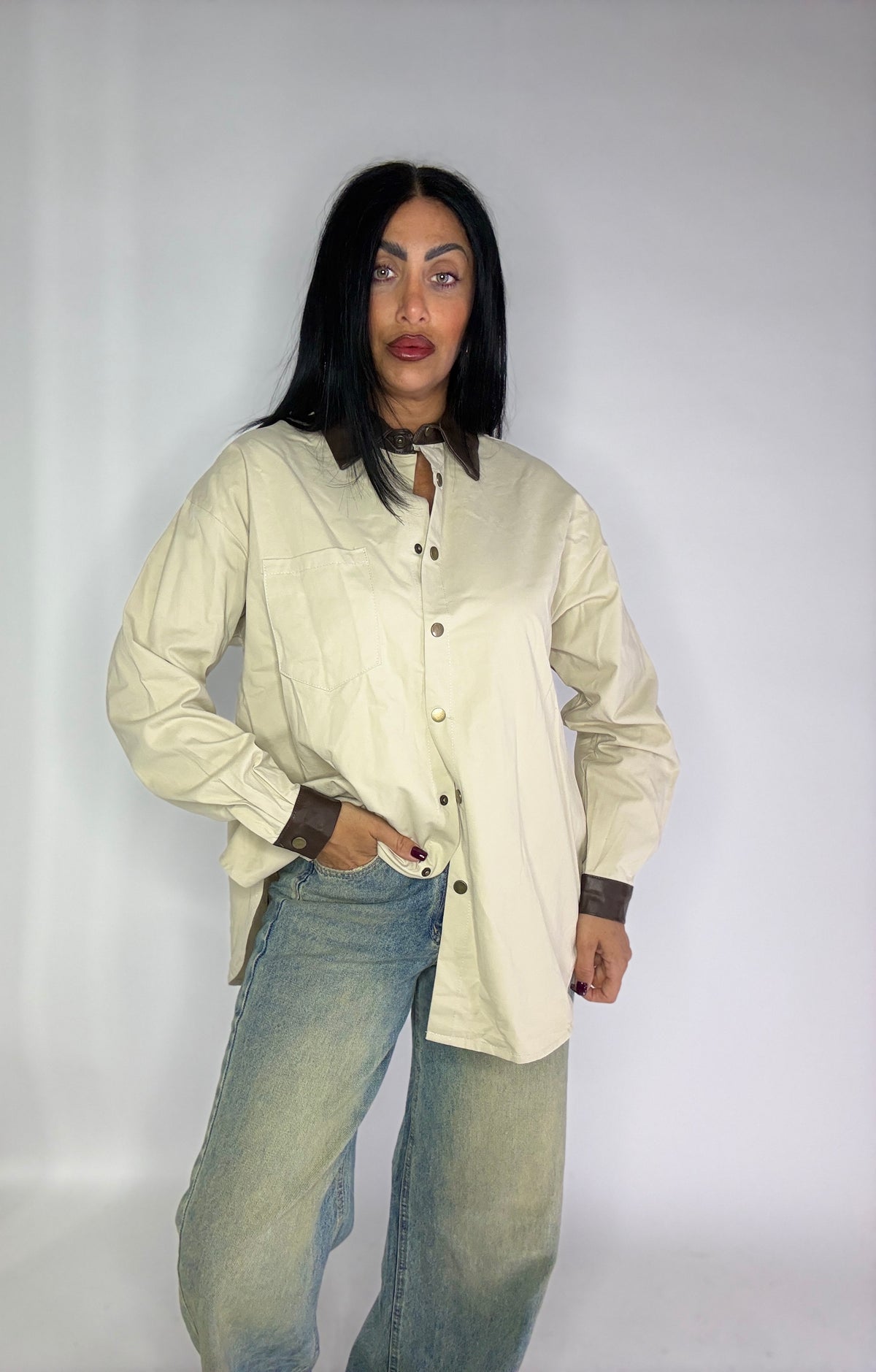 CAMICIA  UTILITY LEATHER (y10506)