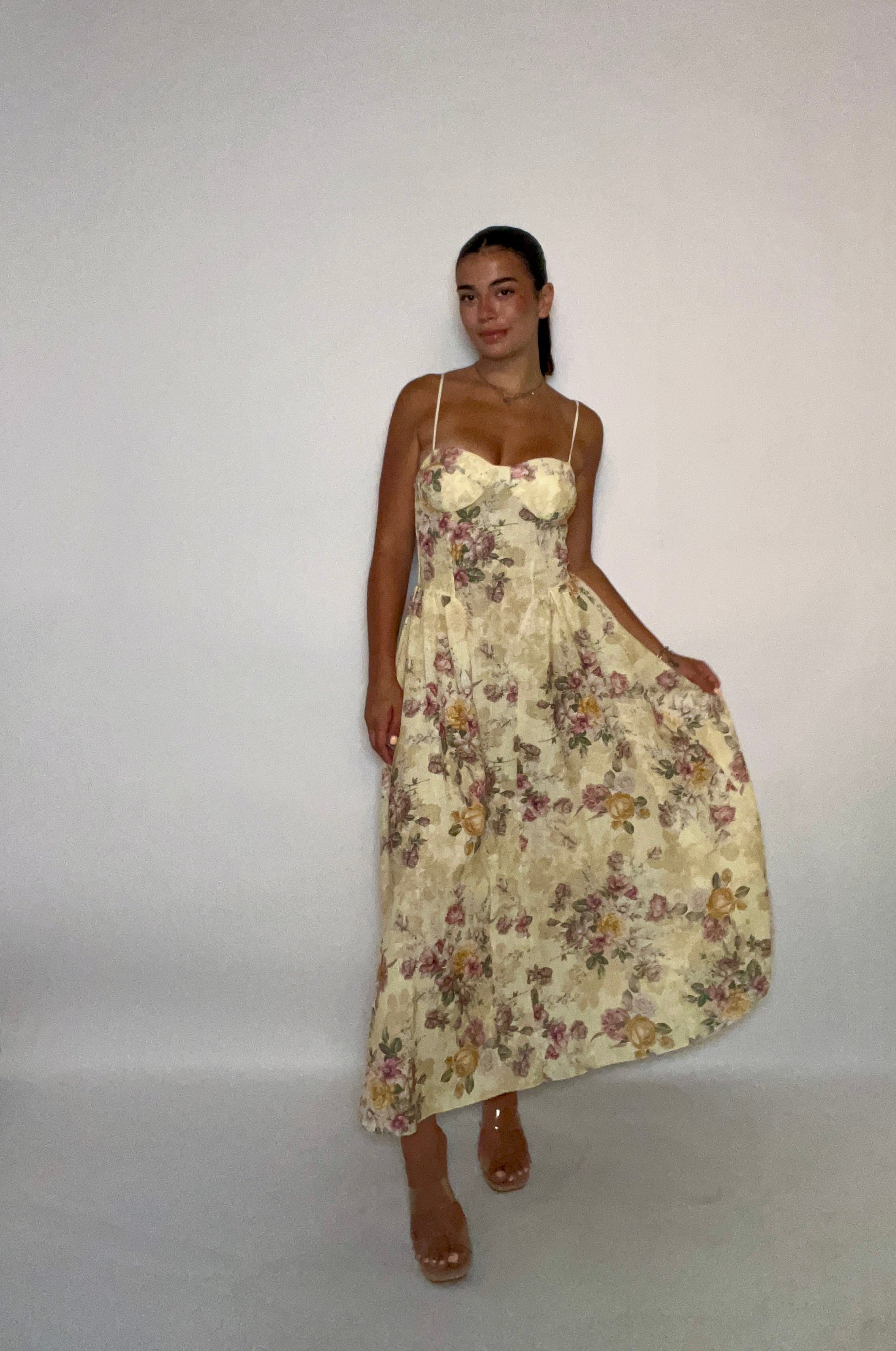 ABITO SUMMER FLOWERS (5185giallo)