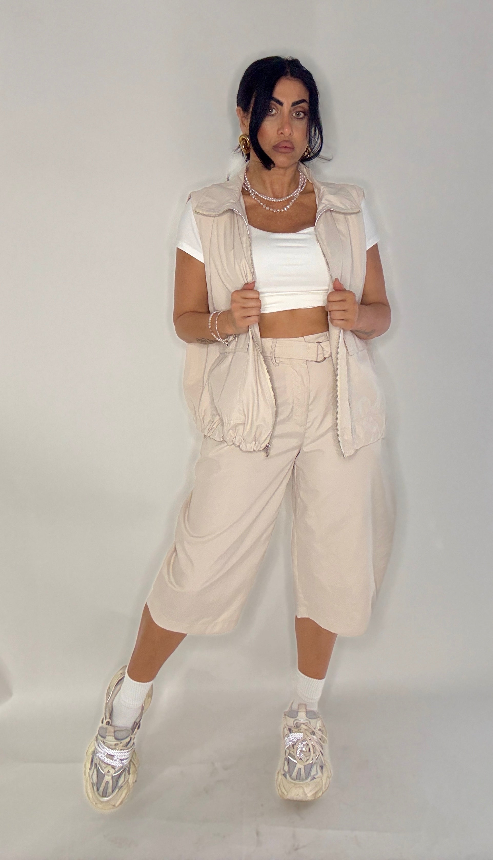 GILET SMANICATO BY LUMINA(Ld5288)