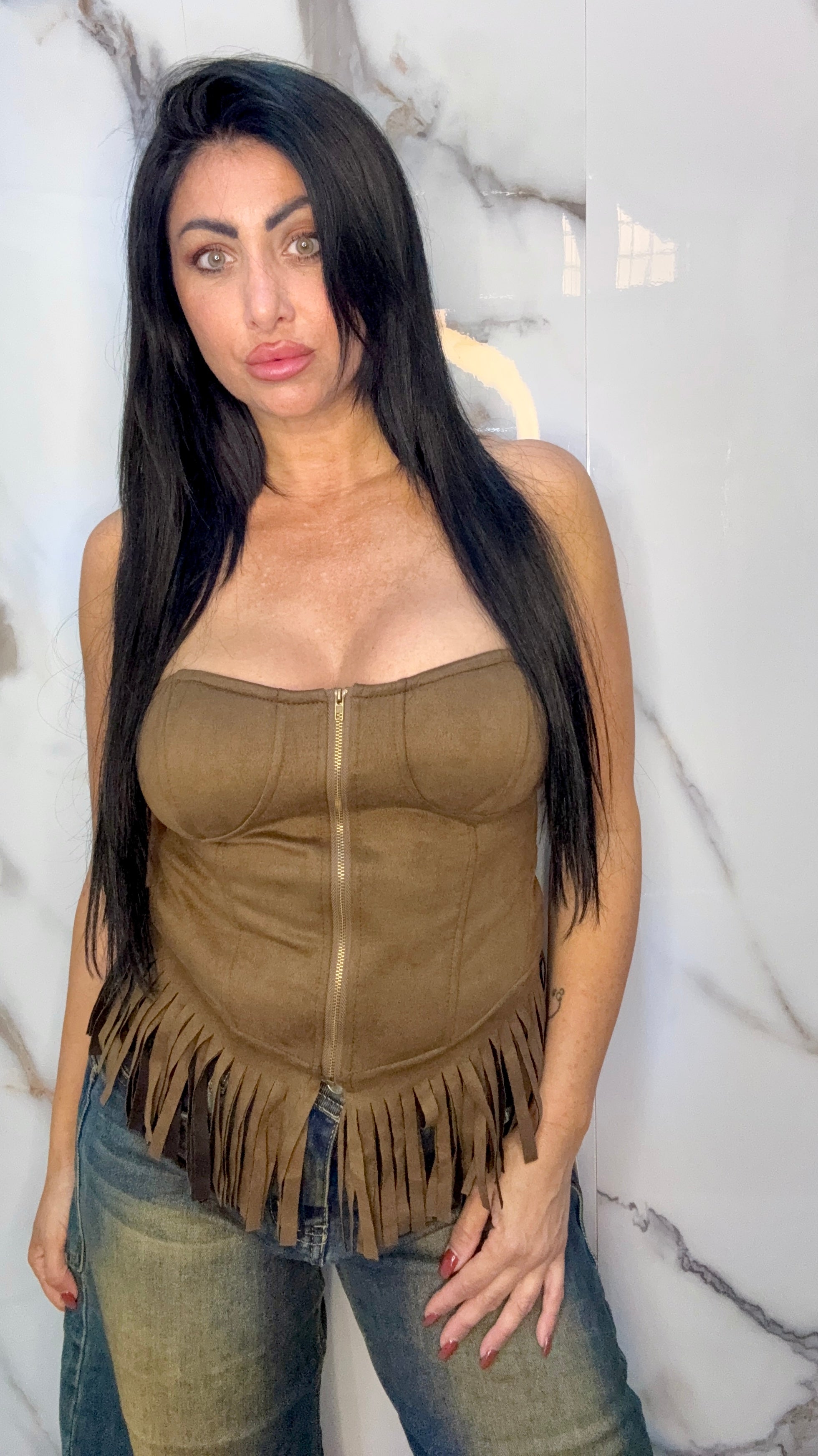 CORSETTO FRINGES(W44120)