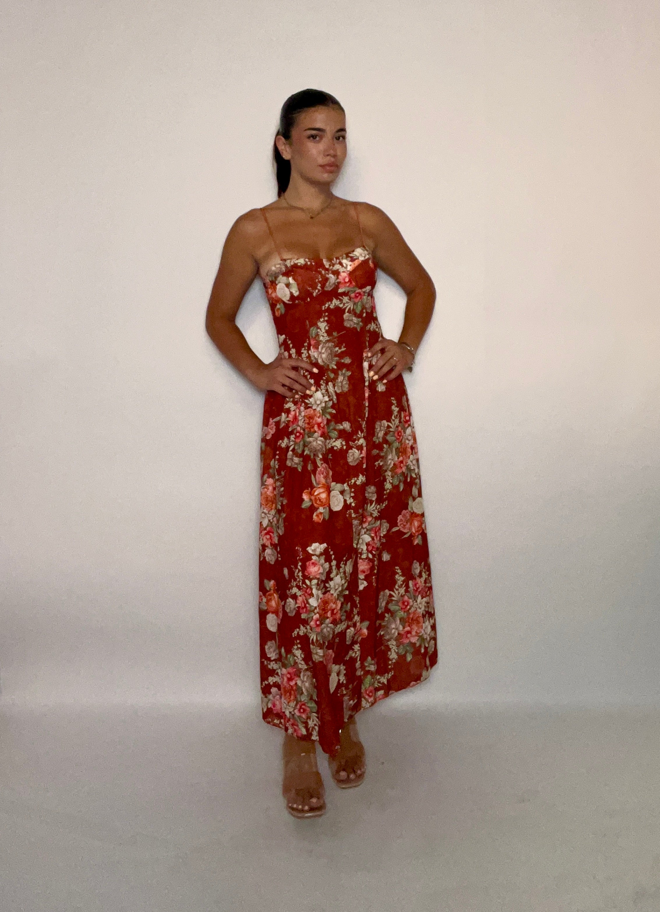 ABITO SUMMER FLOWERS (5185terracotta)