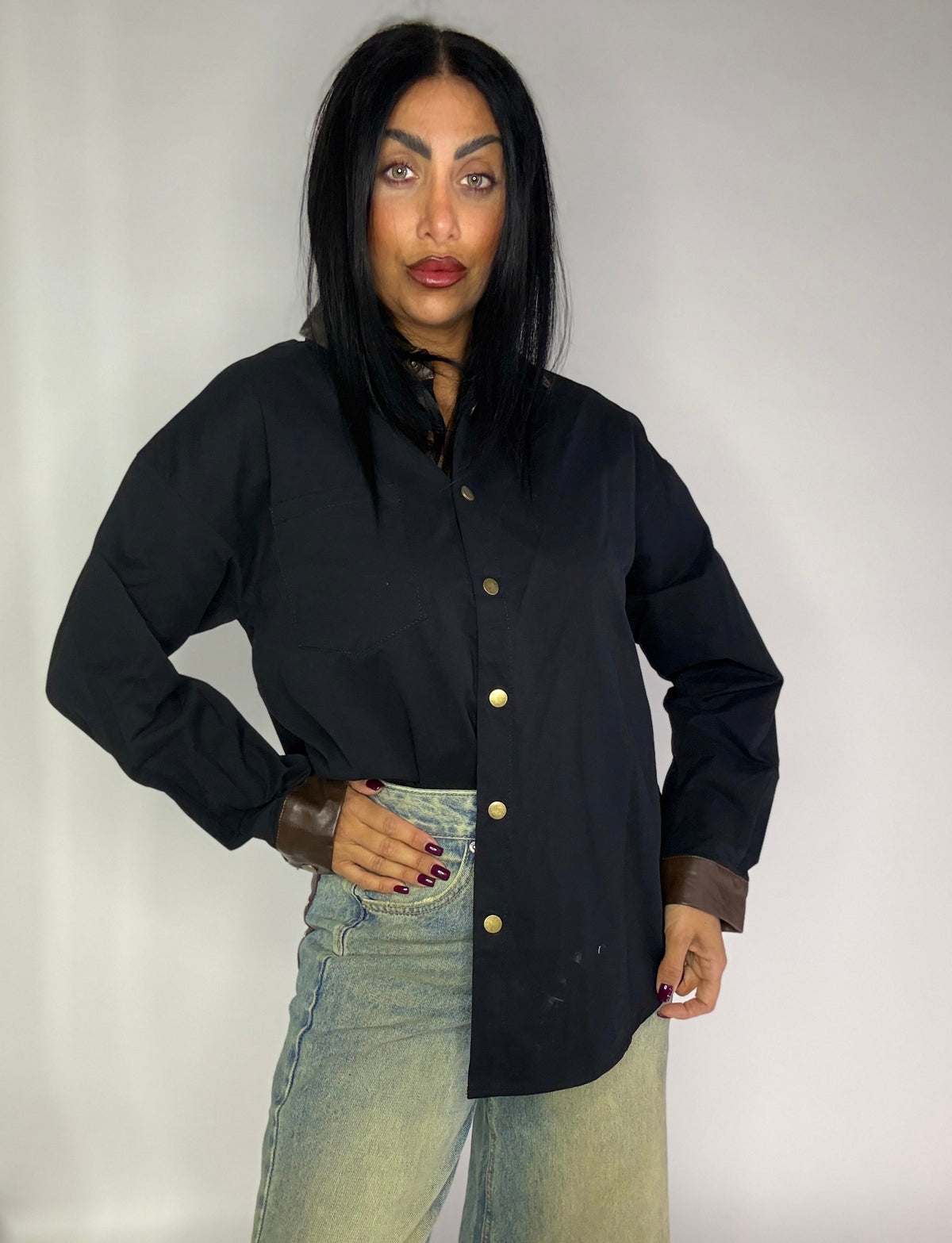 CAMICIA  UTILITY LEATHER (y10506)