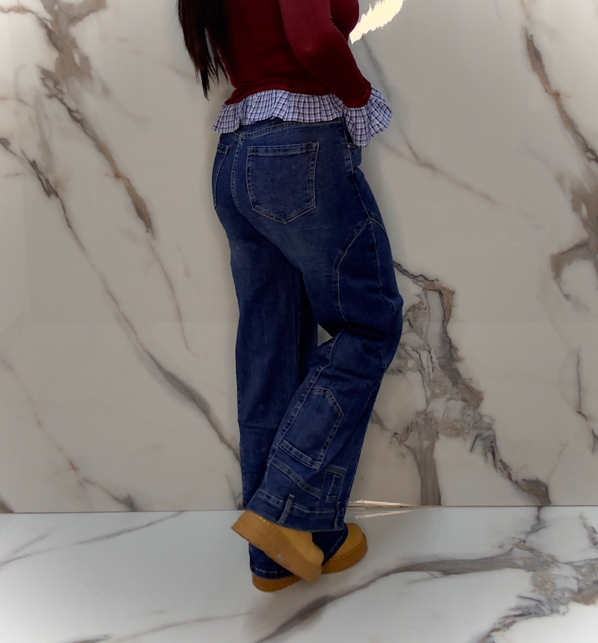 DENIM UNDER POCKET(LM691)