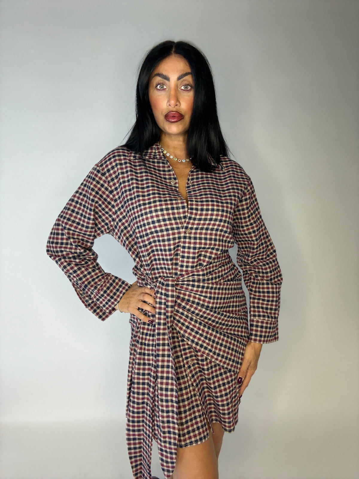 DRESS RETRO CHECK (20373)