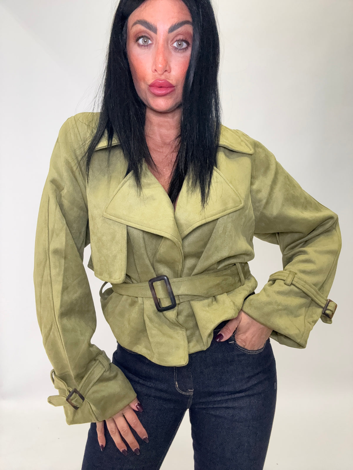 GIUBBOTTO BIKER (Yg26023verde)