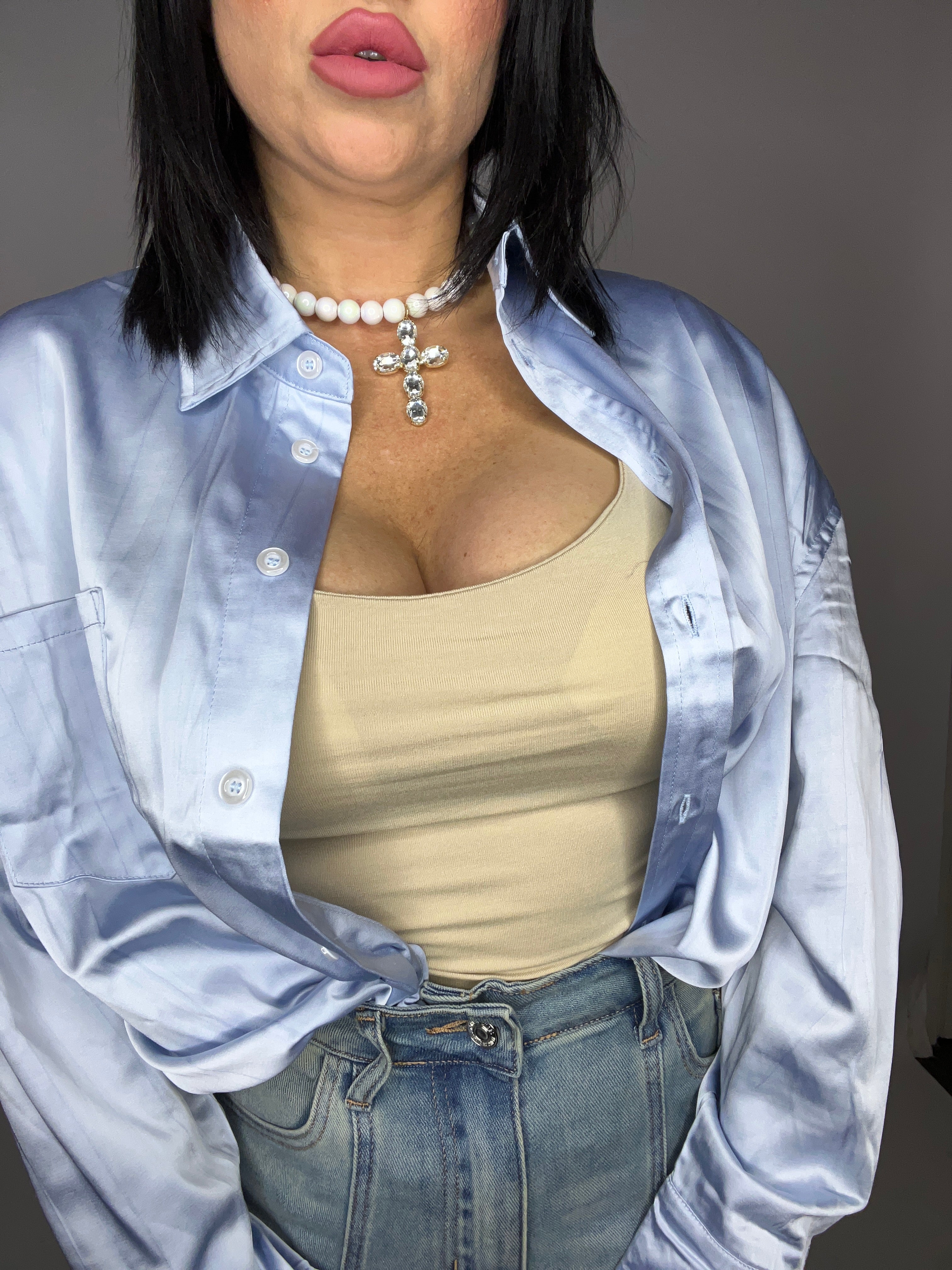 CAMICIA  DRUSILLA(N10131celeste)