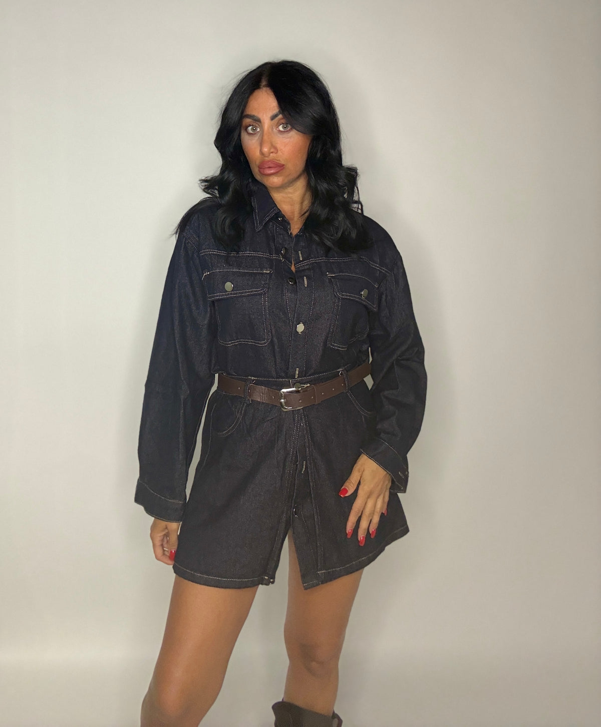 DRESS RAW BLUE SHIFT (2783)