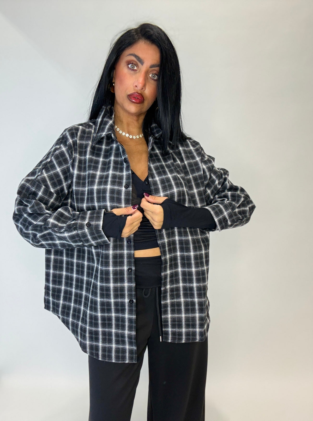 CAMICIA TRENDY (Jh9005nero)
