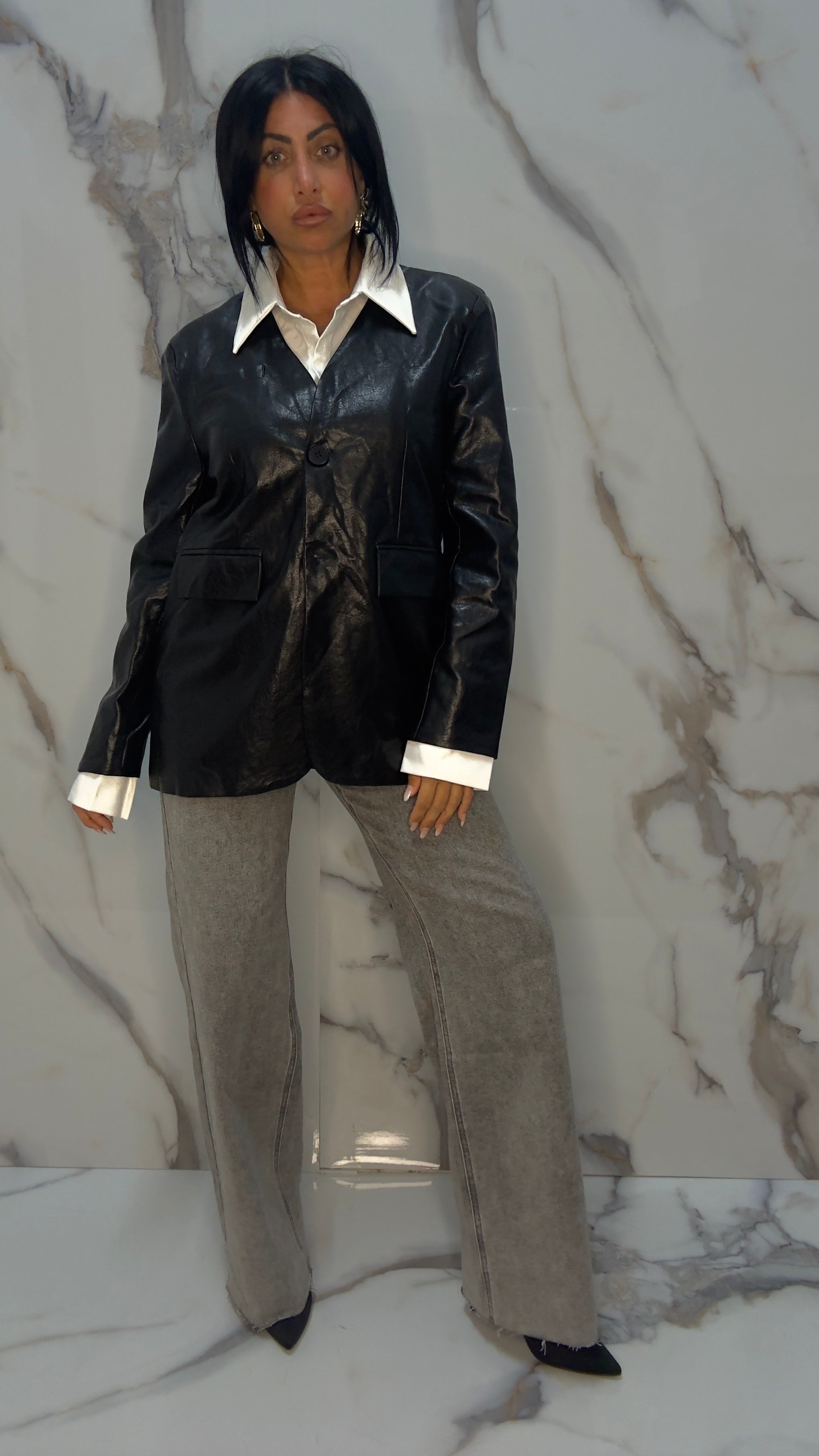 BLAZER NOIR(PU2620)