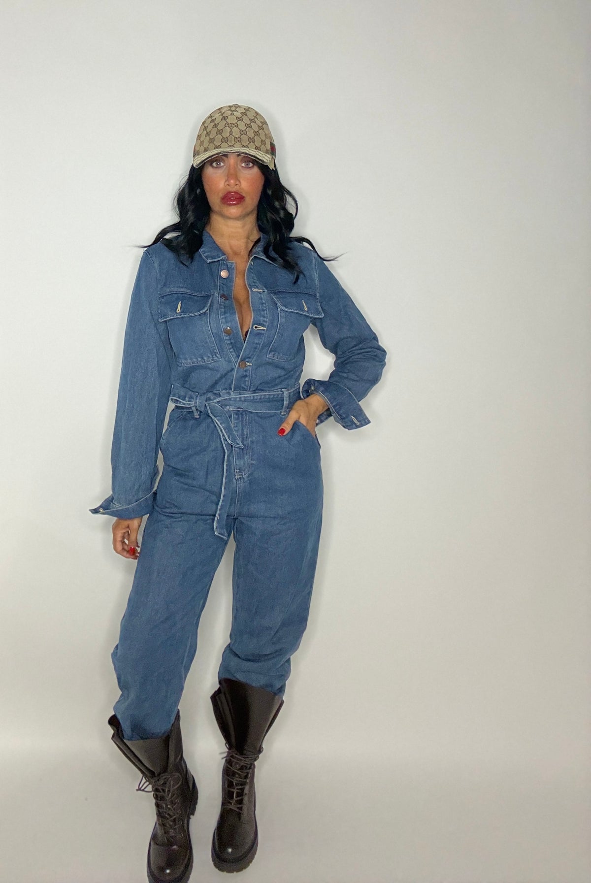 JUMPSUIT TUSCAN BLUE (M0239)