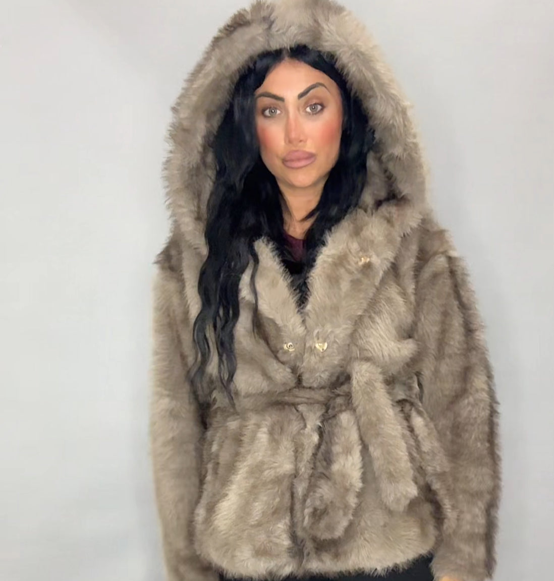 PELLICCIA TAUPE(Ss22031)