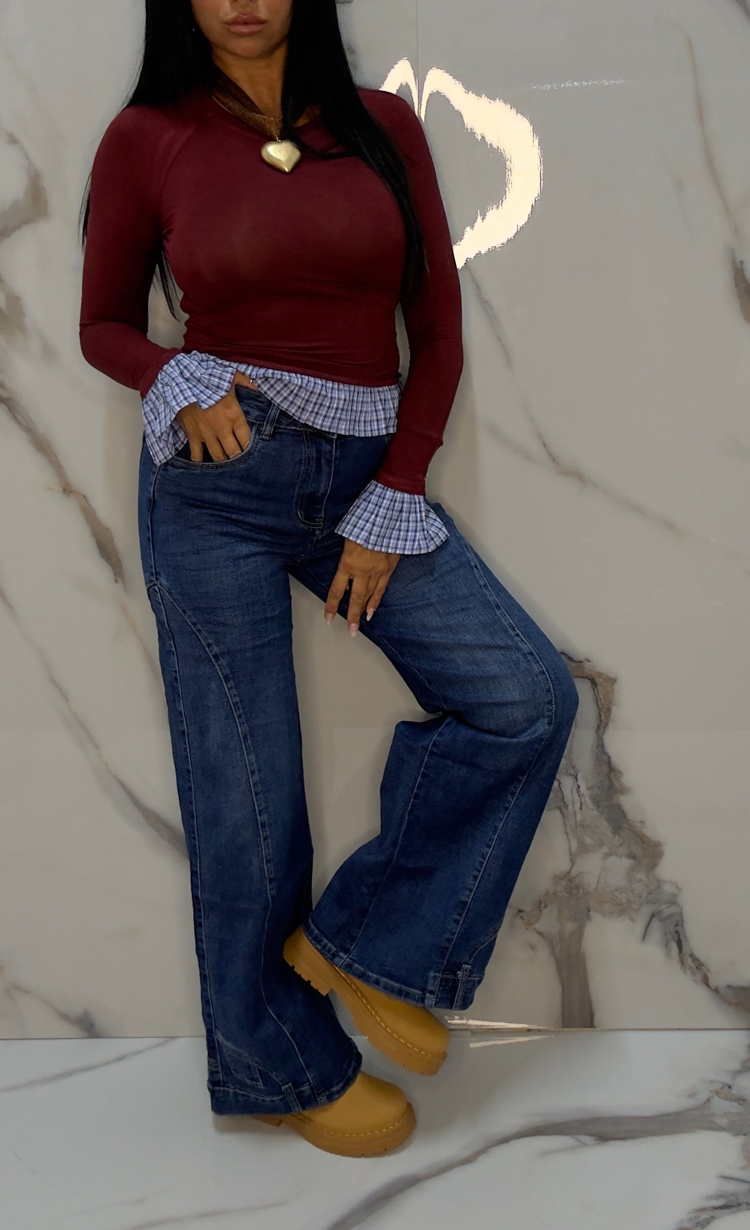 DENIM UNDER POCKET(LM691)