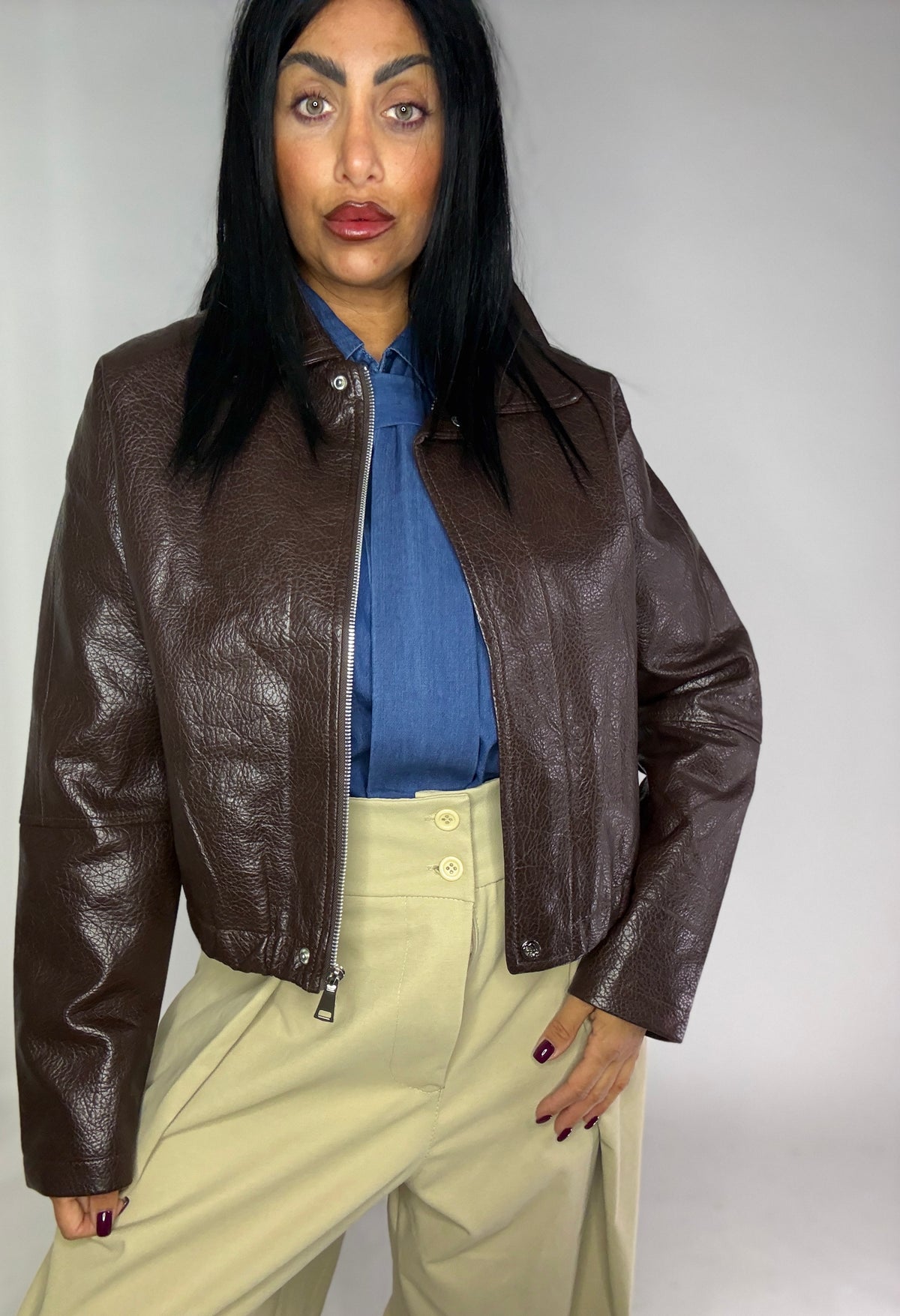 GIUBBOTTO  CROPPED VINTAGE (tl9429-33)
