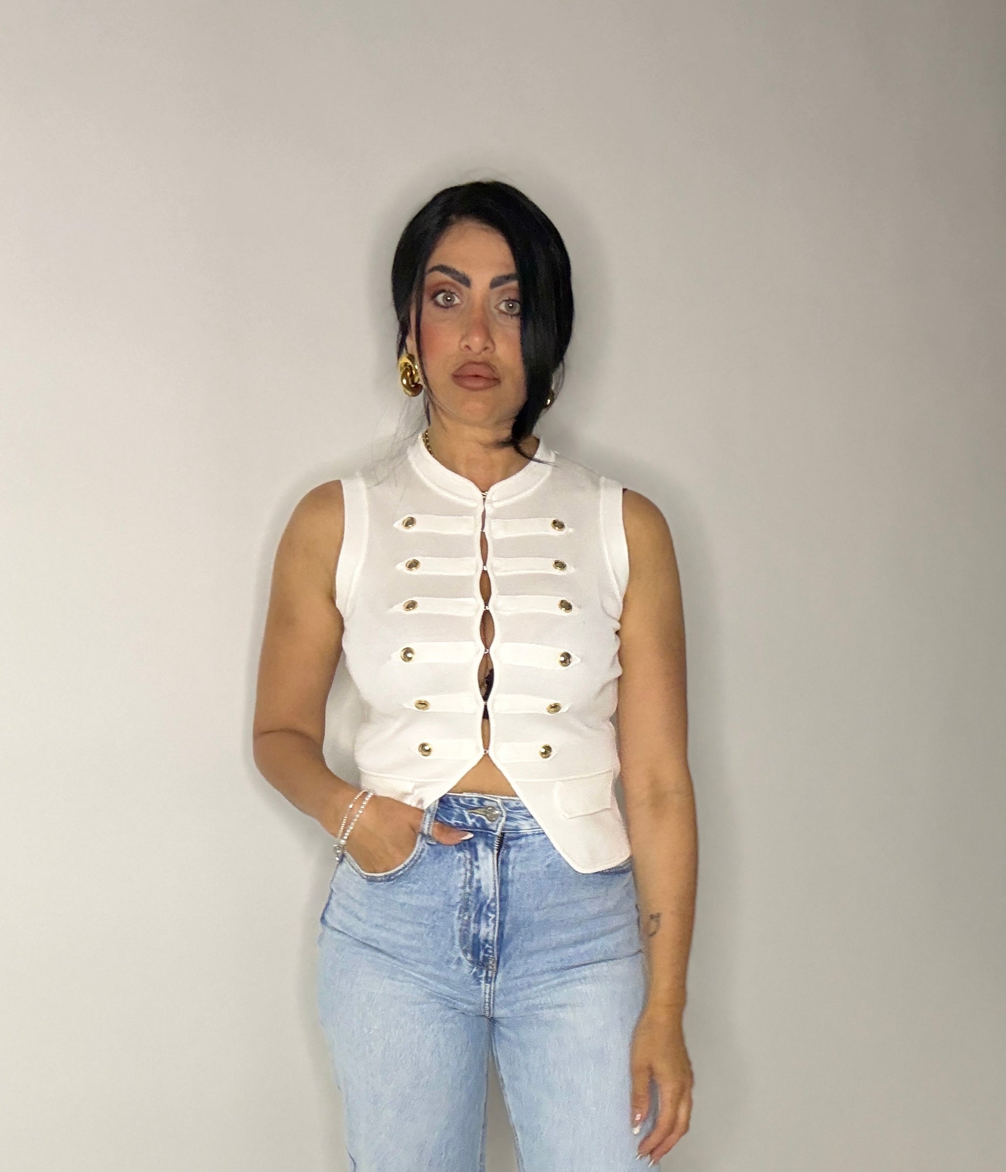 TOP NAPOLEONE (JL-090022bianco)