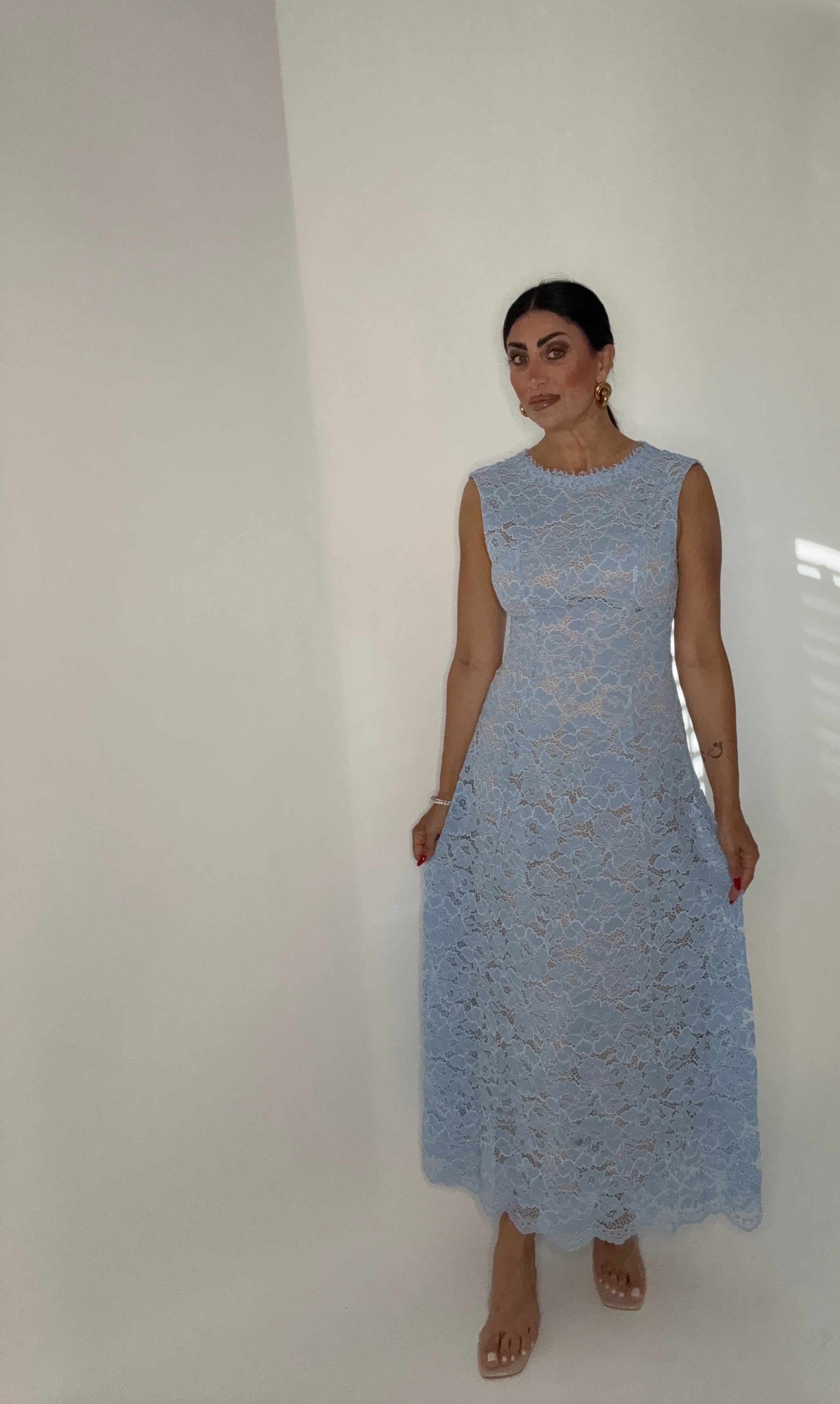 DRESS. AZURE.  (15935 azzurro)