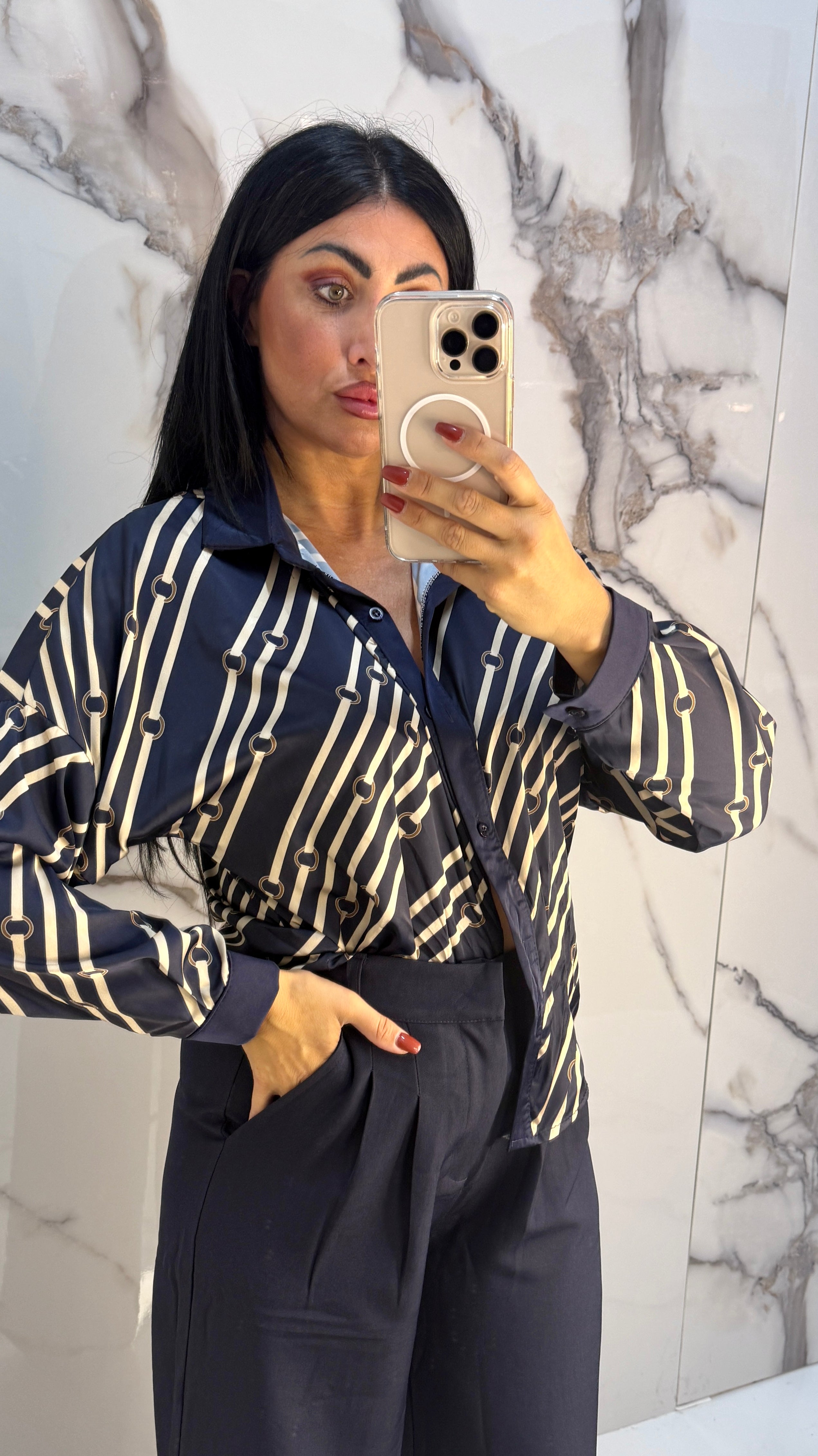 CAMICIA TWILL(IN632335blu)
