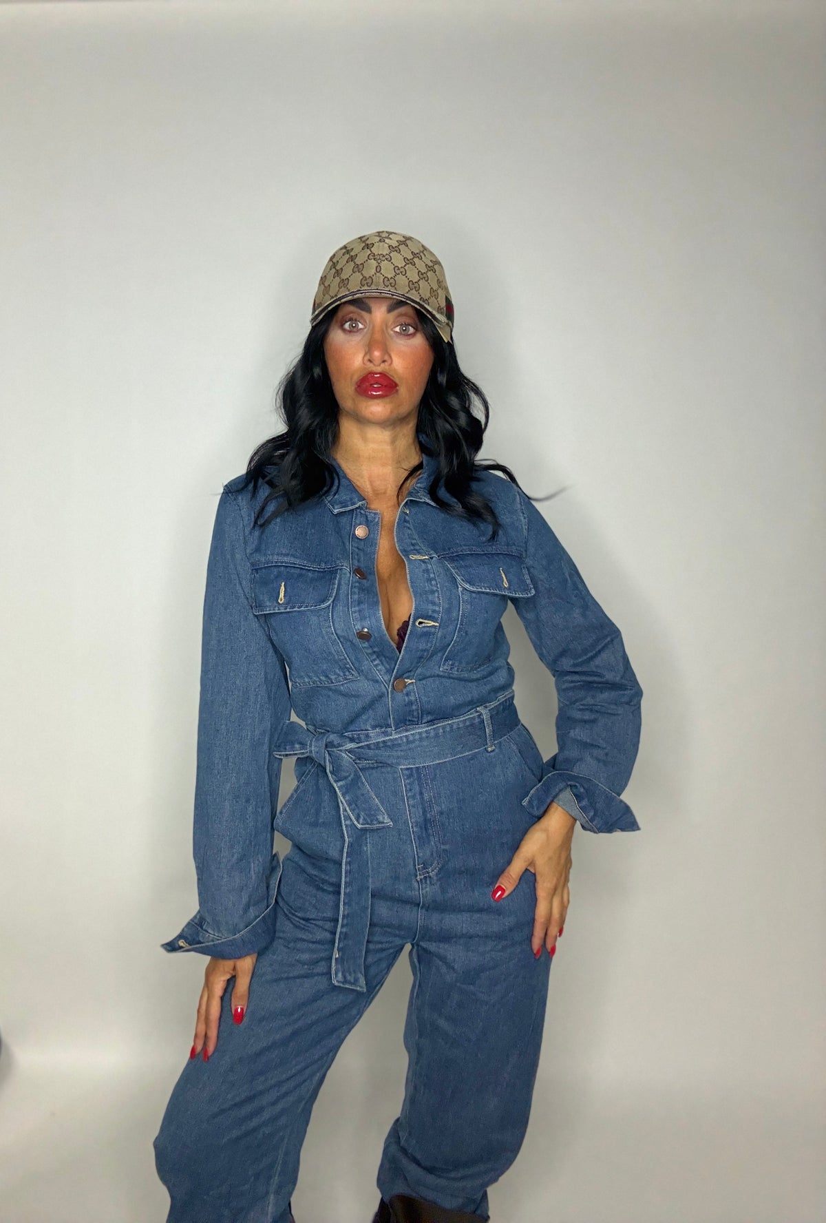 JUMPSUIT TUSCAN BLUE (M0239)