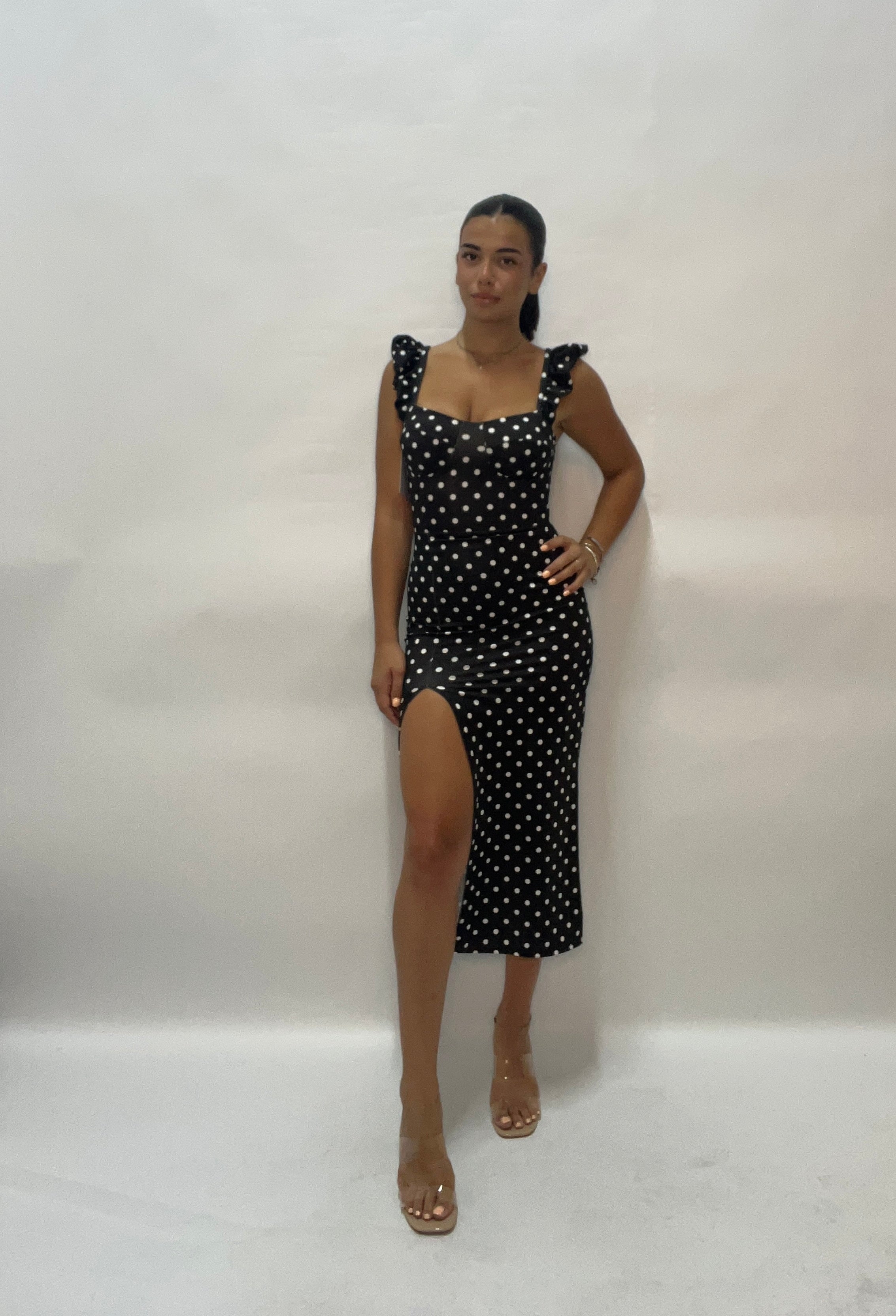 DRESS BLACK POIS (23745)