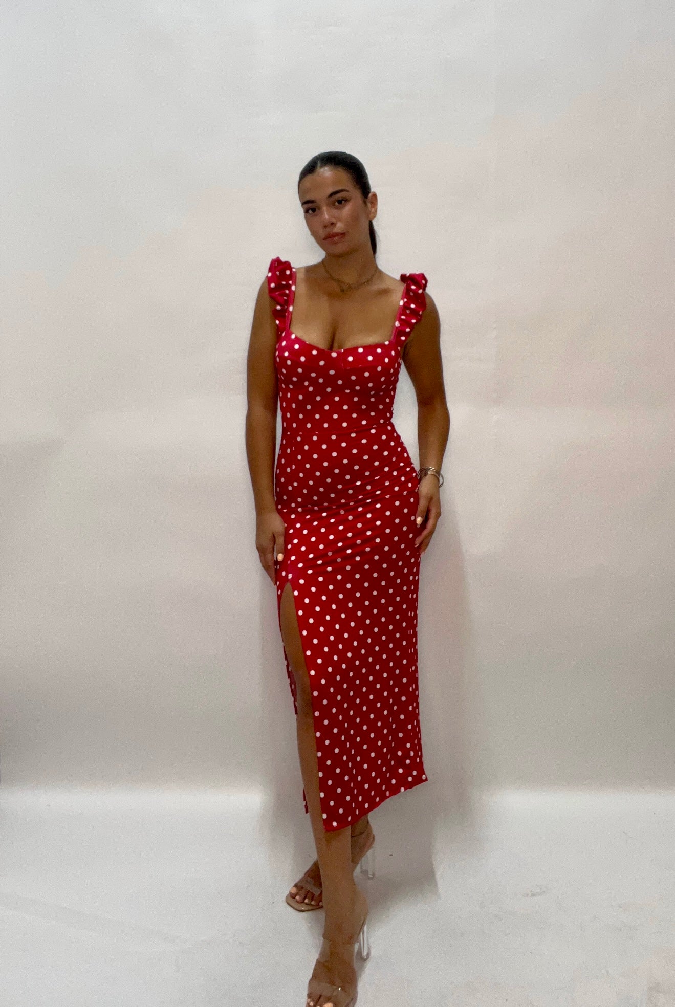 DRESS POIS RED (23745)