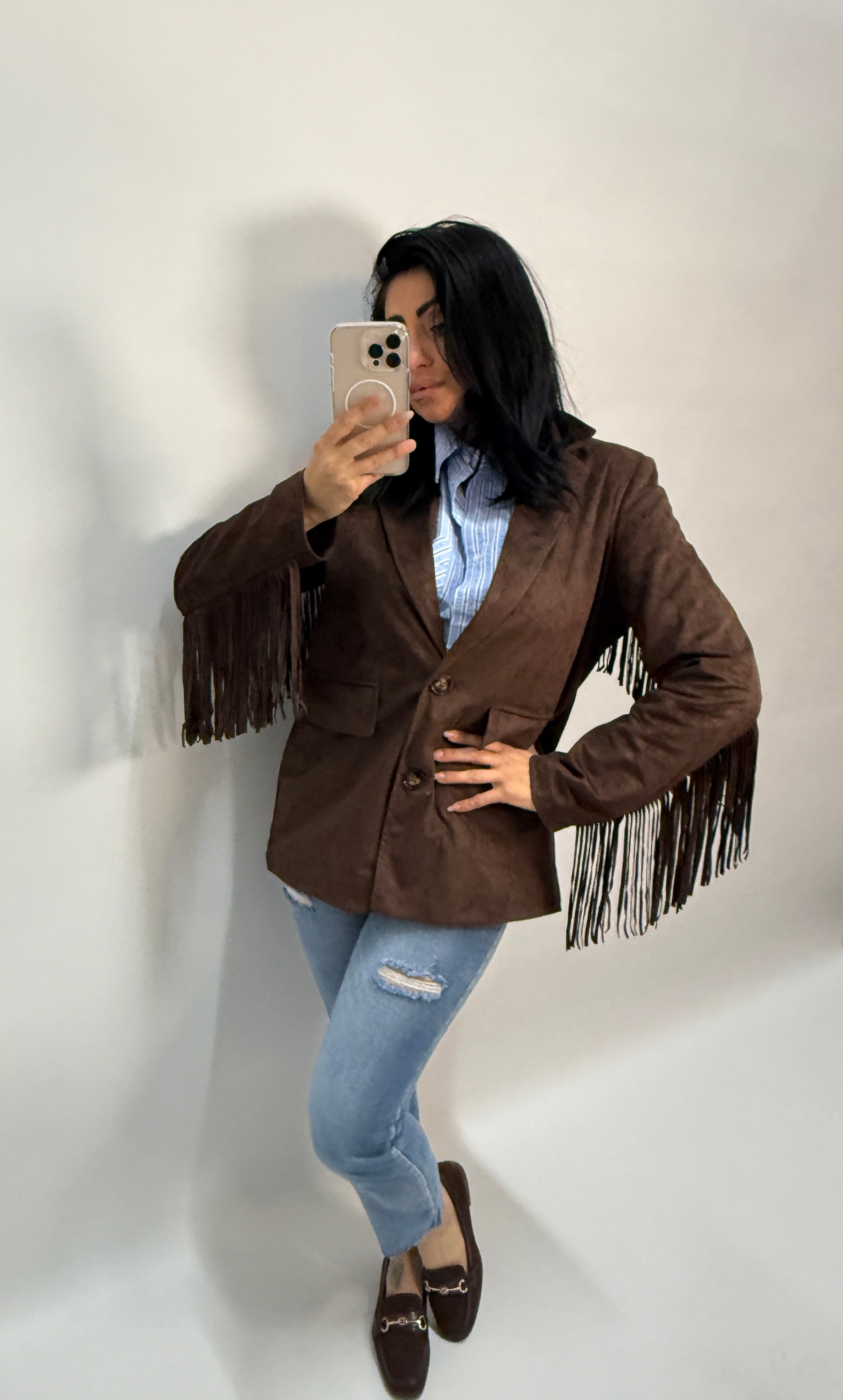 GIACCA DALLAS FRINGE(DA-1083)