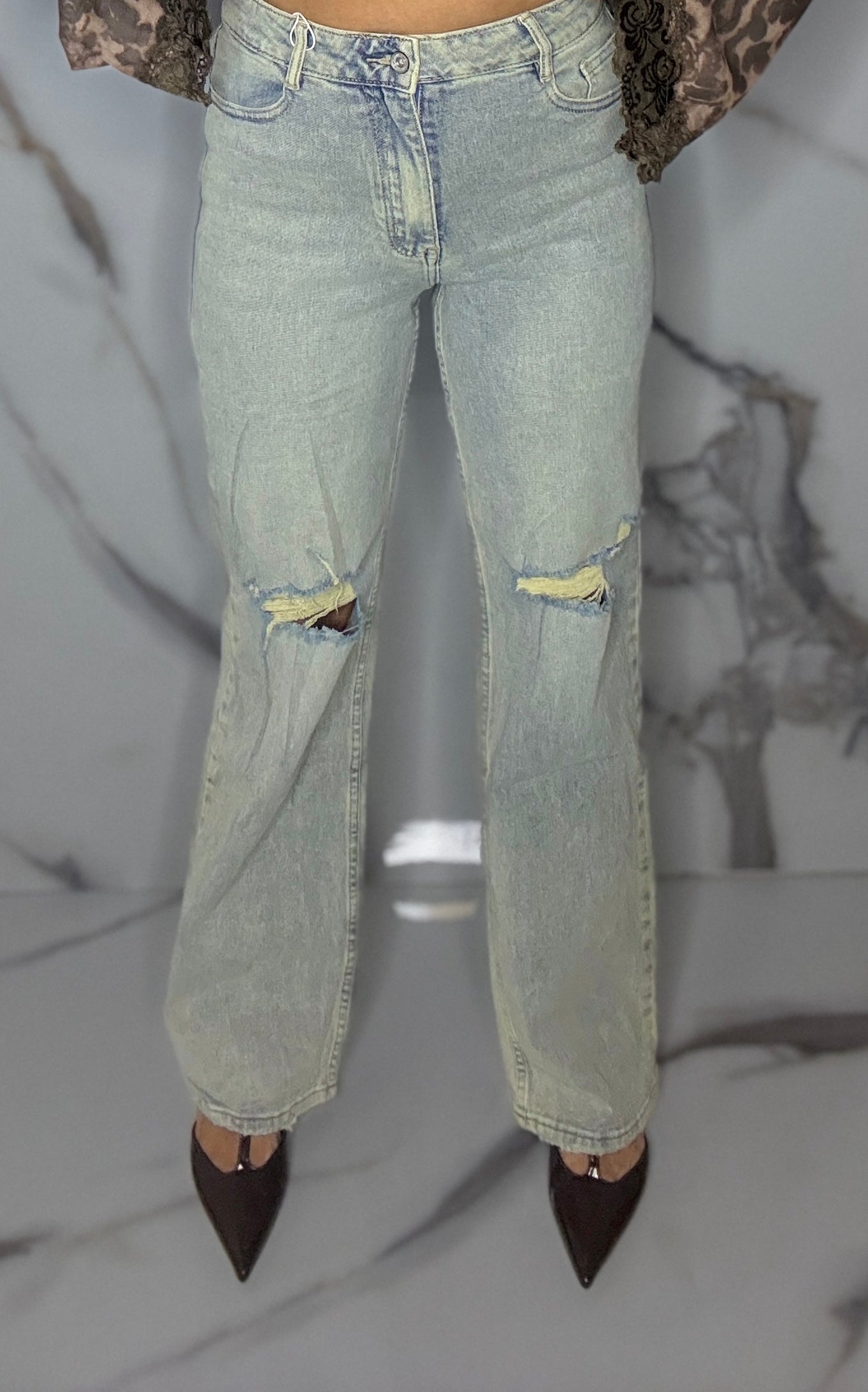 DENIM WIDE LEG BETA(HM6646-5)