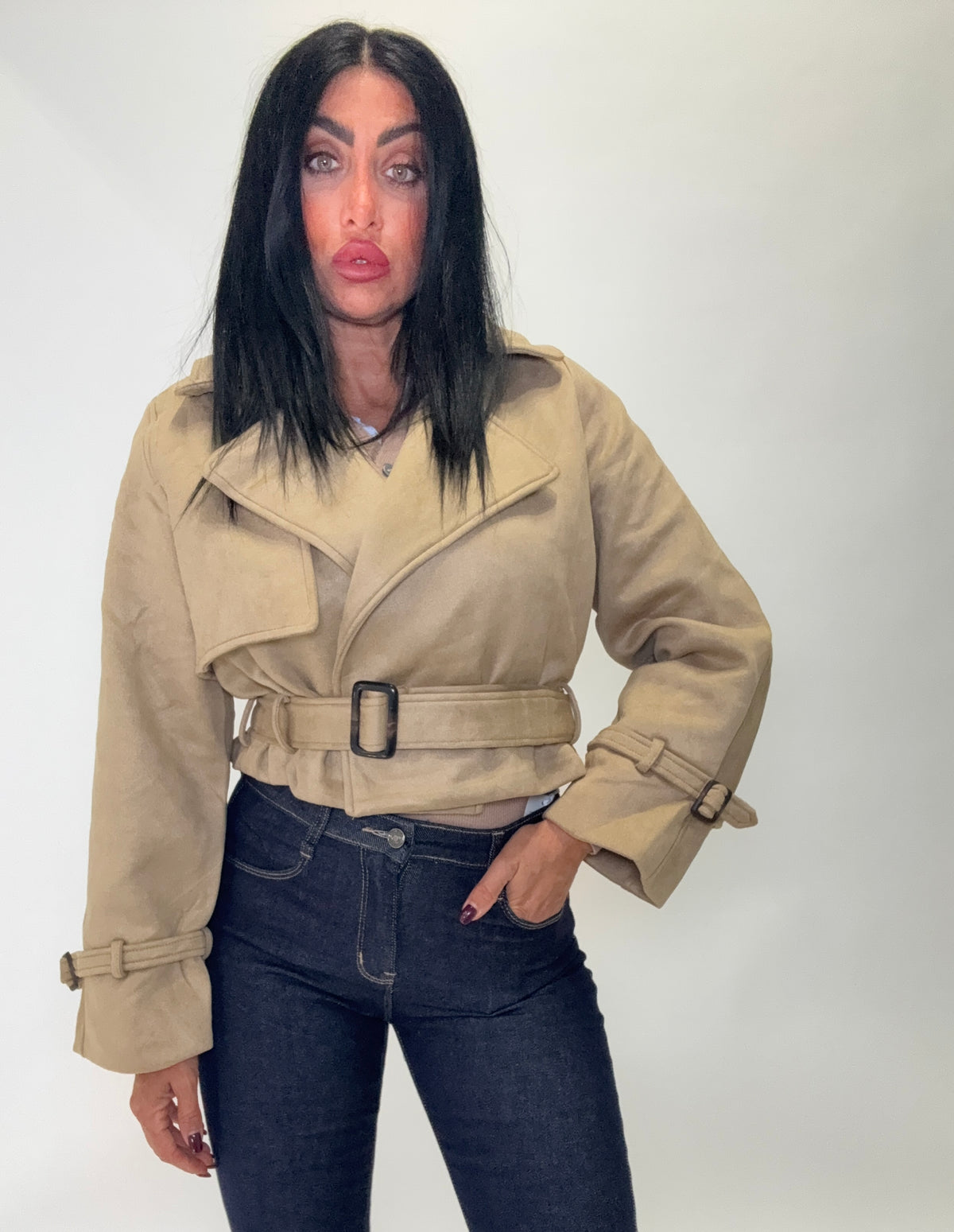 GIUBBOTTO BIKER (Yg26023beige)