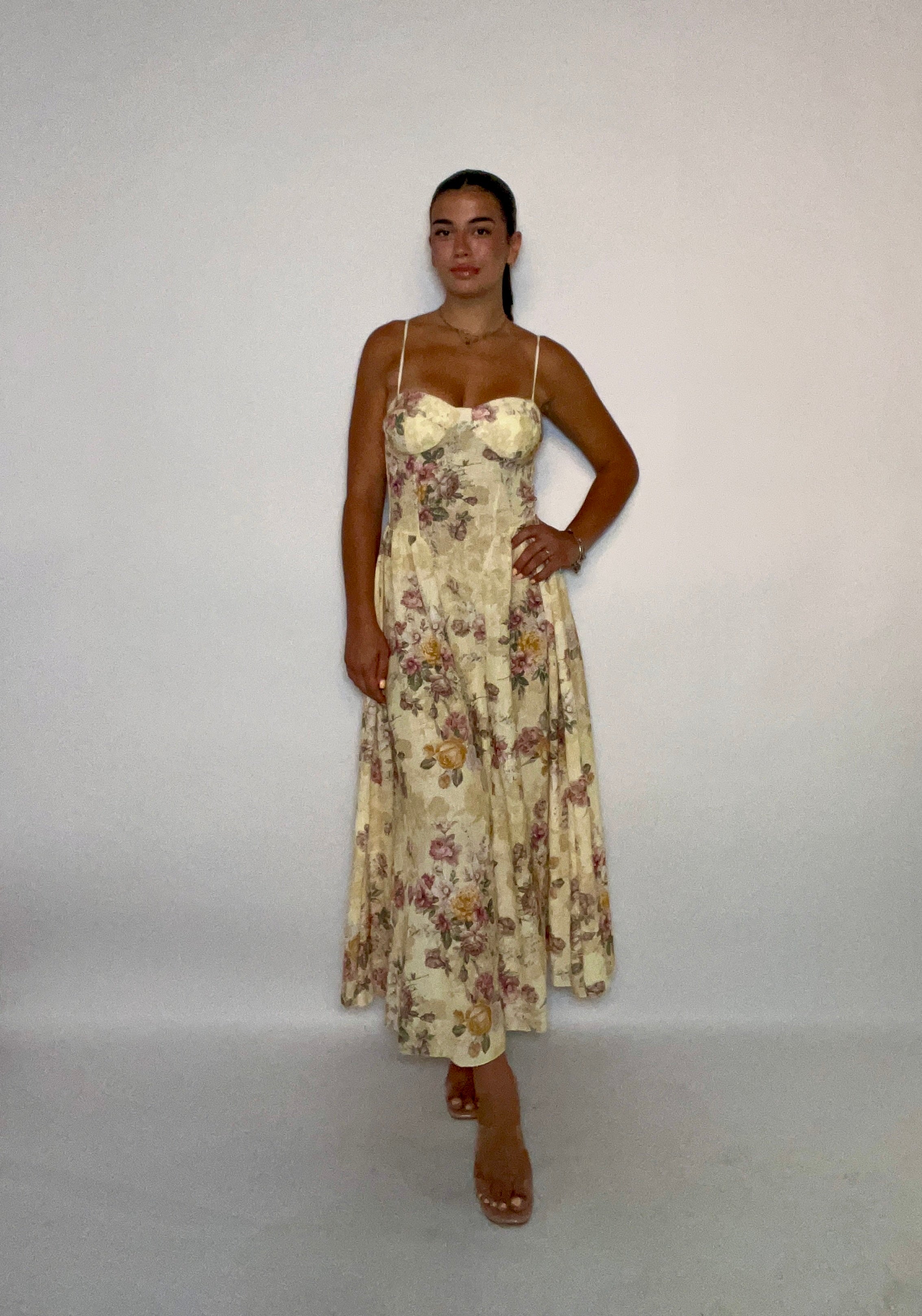 ABITO SUMMER FLOWERS (5185giallo)