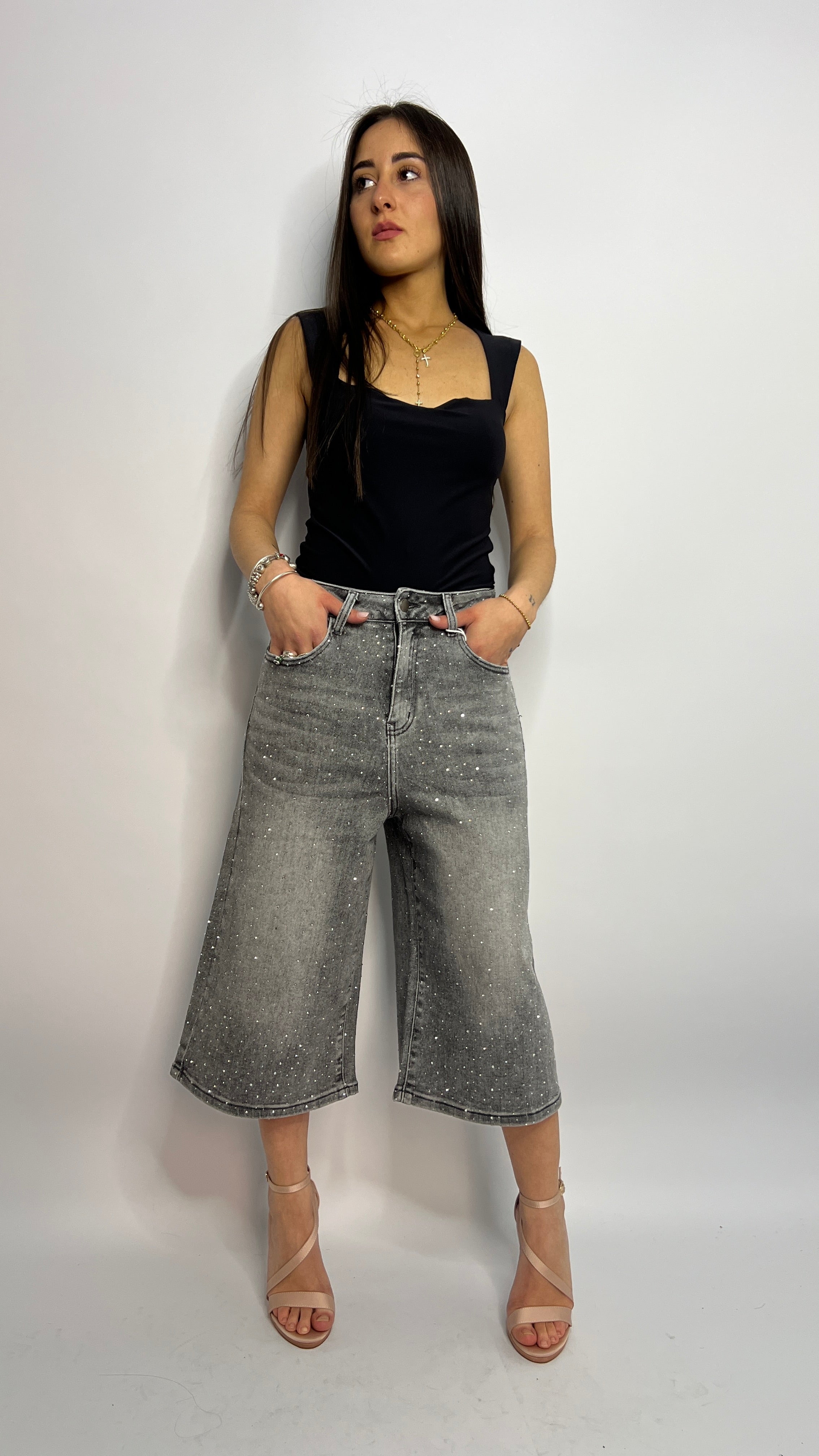 BERMUDA IN DENIM SPARKLE(KW-8590)