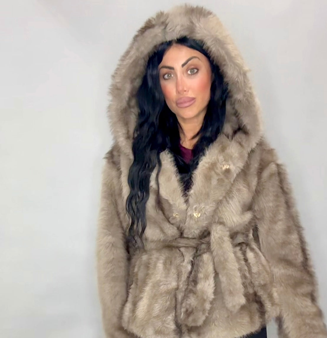 PELLICCIA TAUPE(Ss22031)