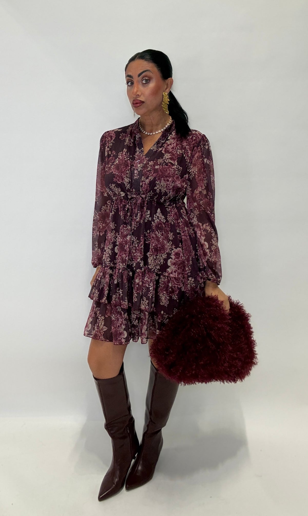 DRESS PEONIA (910991bordeaux)