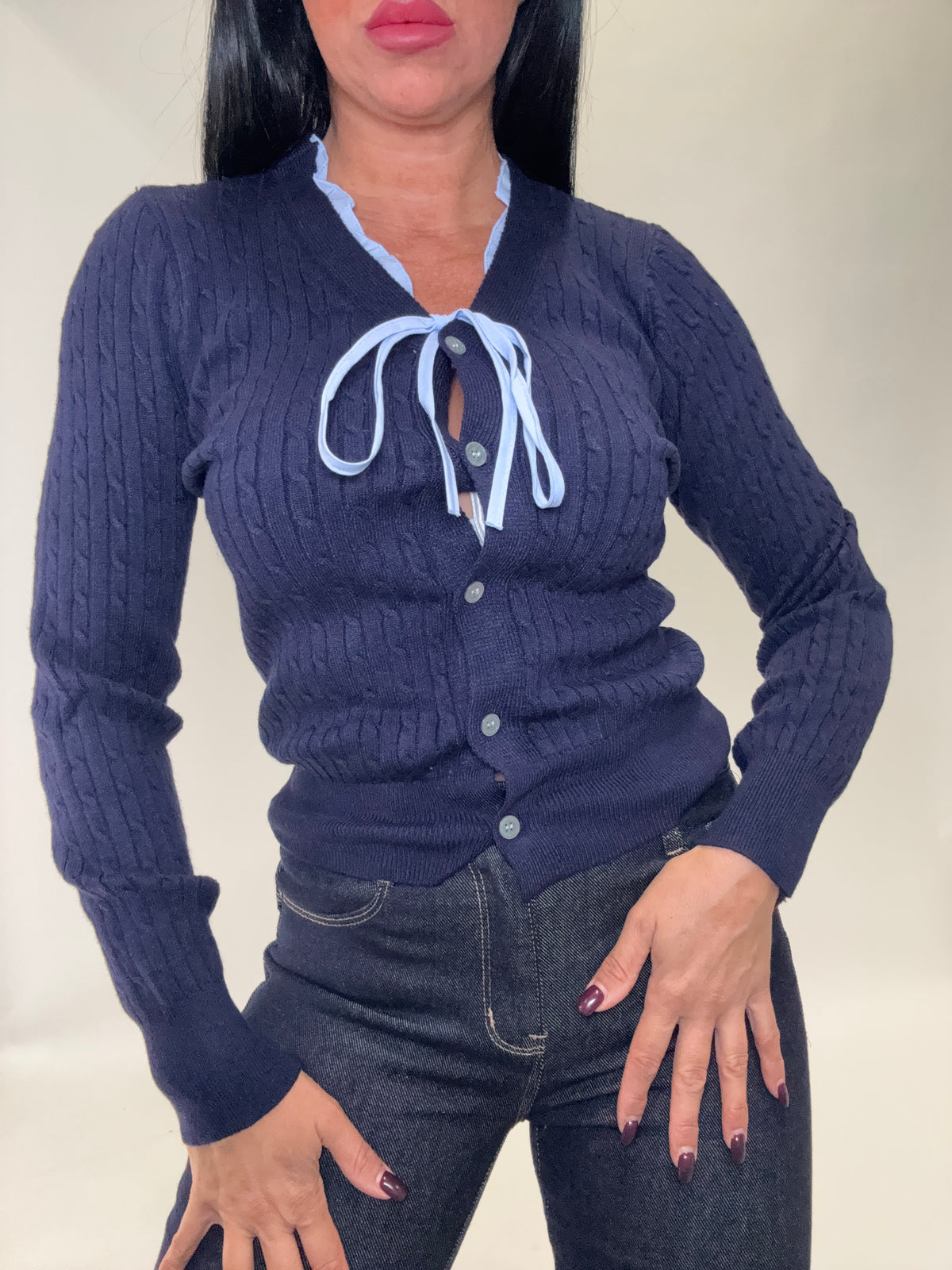 CARDIGAN RUFFLE (Mxx16579)