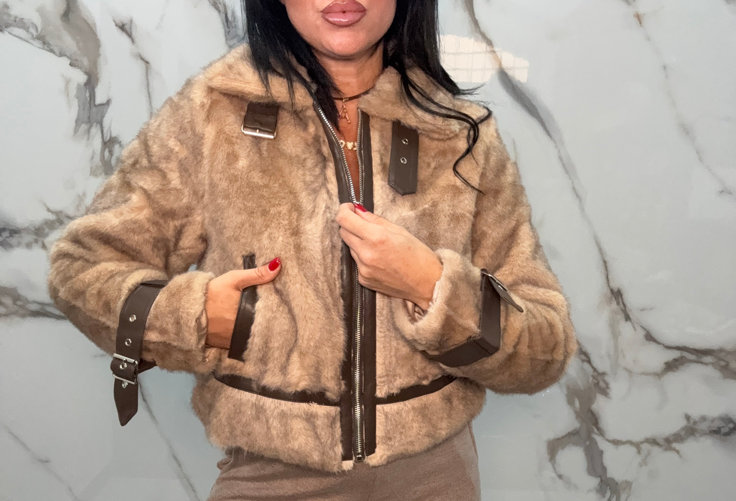 GIUBBOTTO  PELLICCIA THALÈA(ZM5517-7)