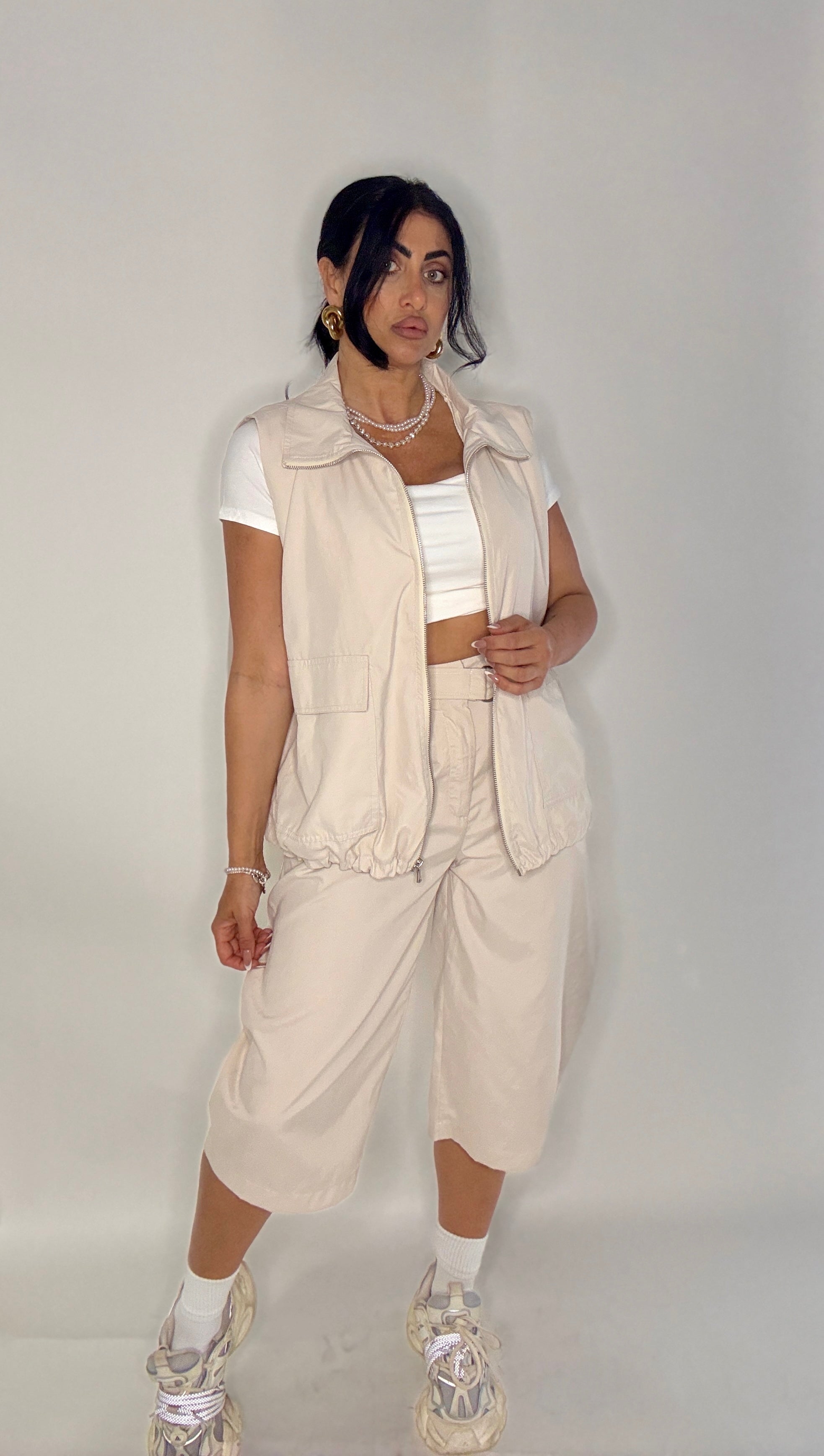 GILET SMANICATO BY LUMINA(Ld5288)