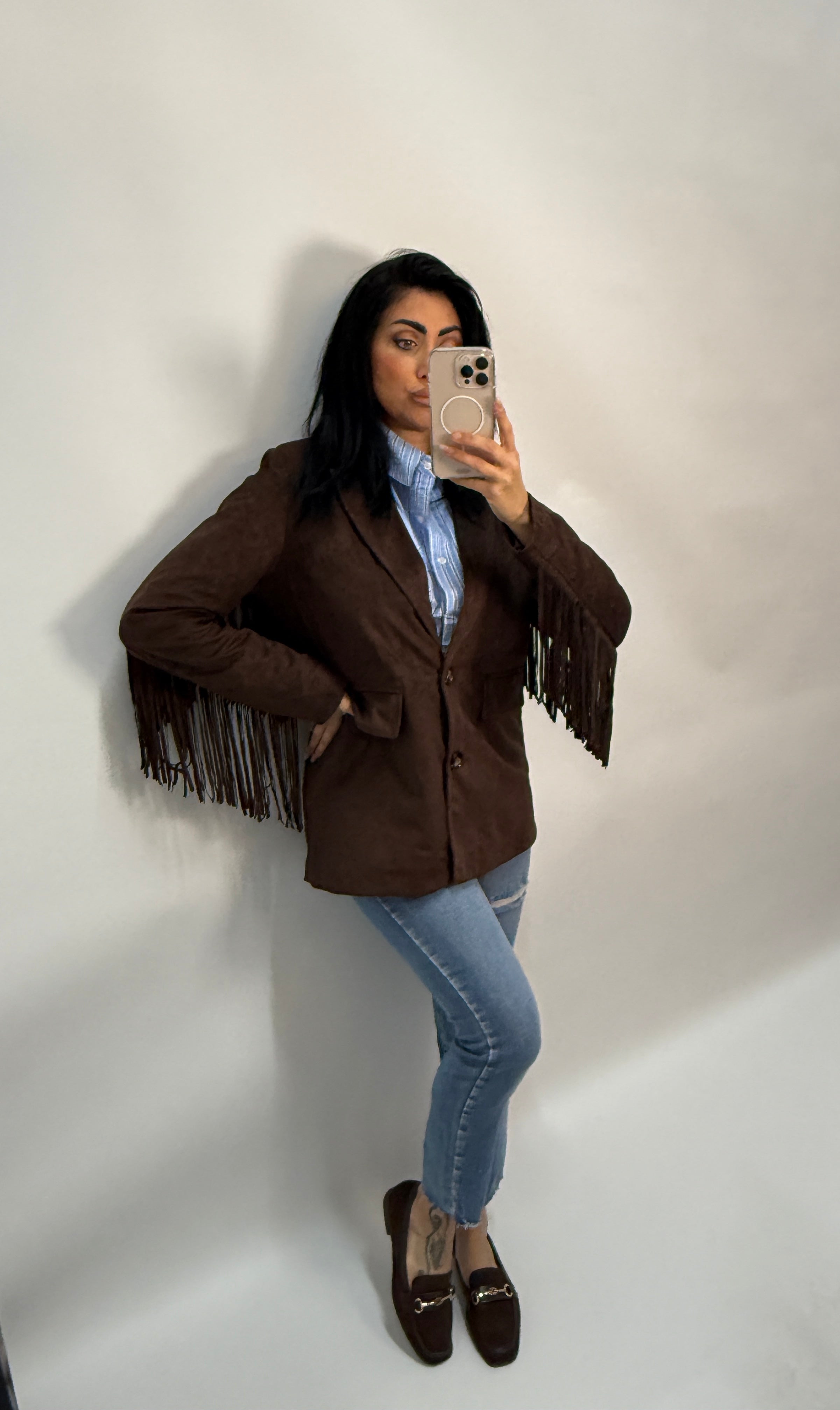 GIACCA DALLAS FRINGE(DA-1083)