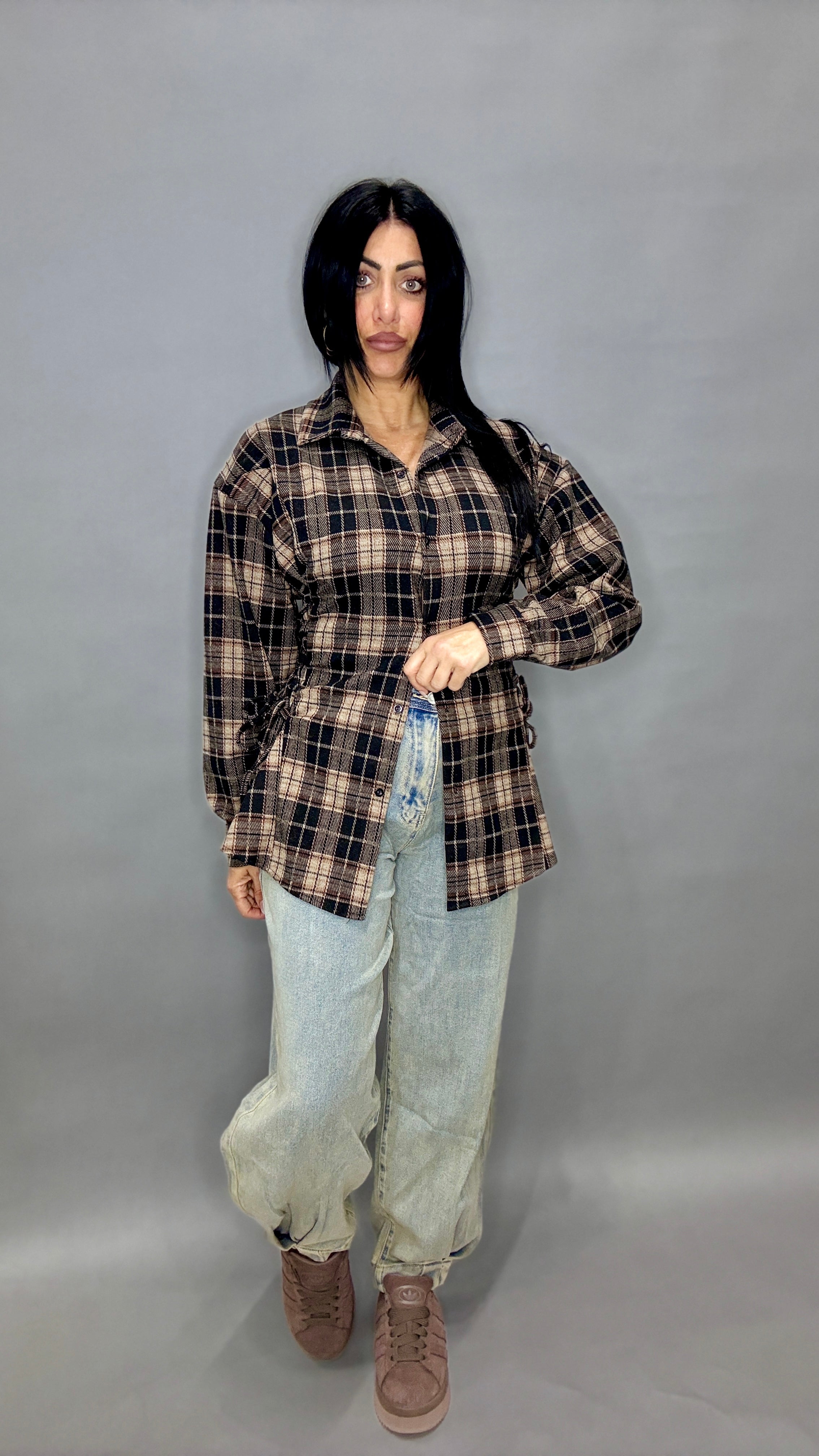 CAMICIA LACE PLAID (A167-2)